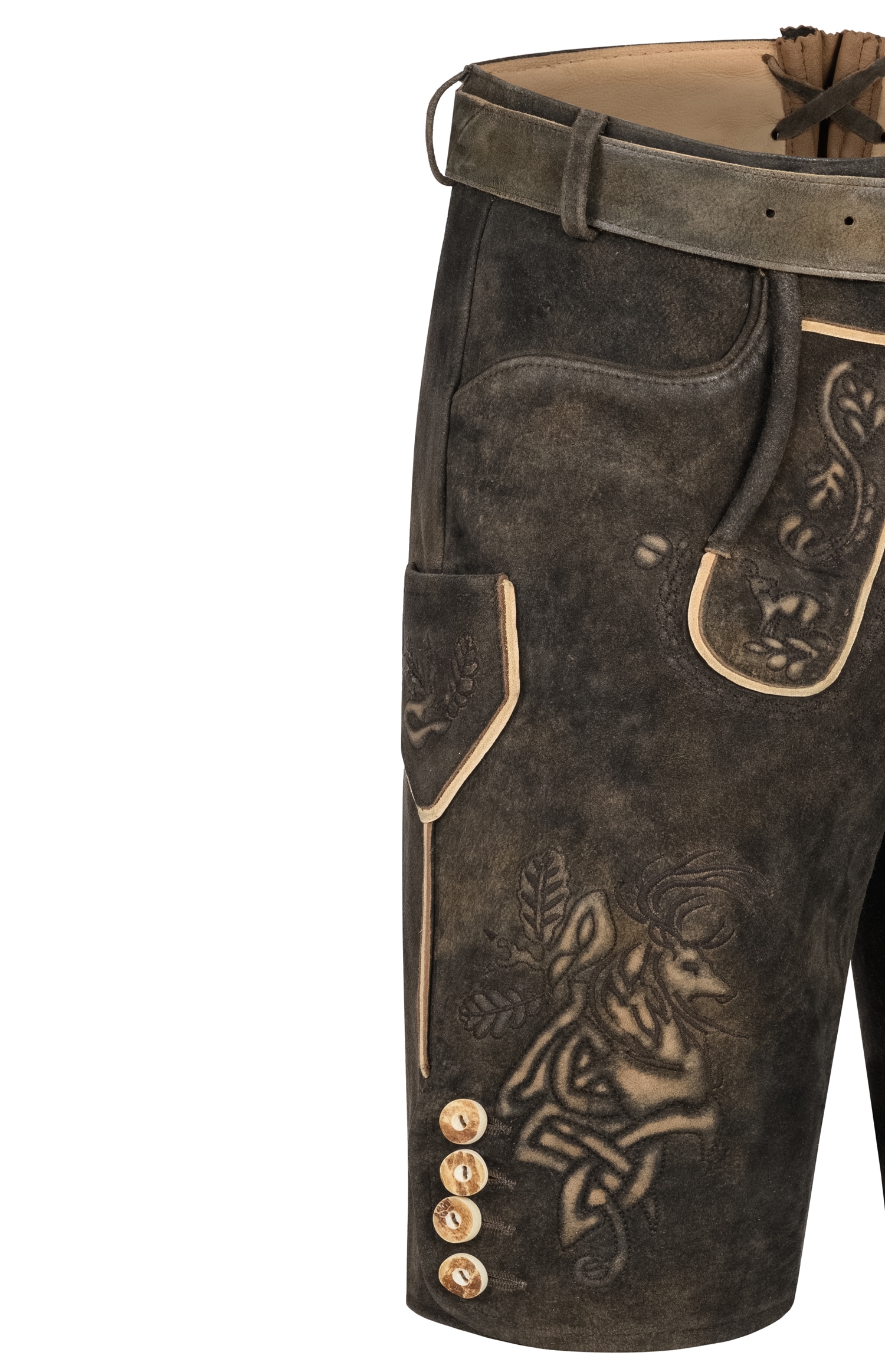 Nübler Trachtenlederhose »Lederhose Pertran«