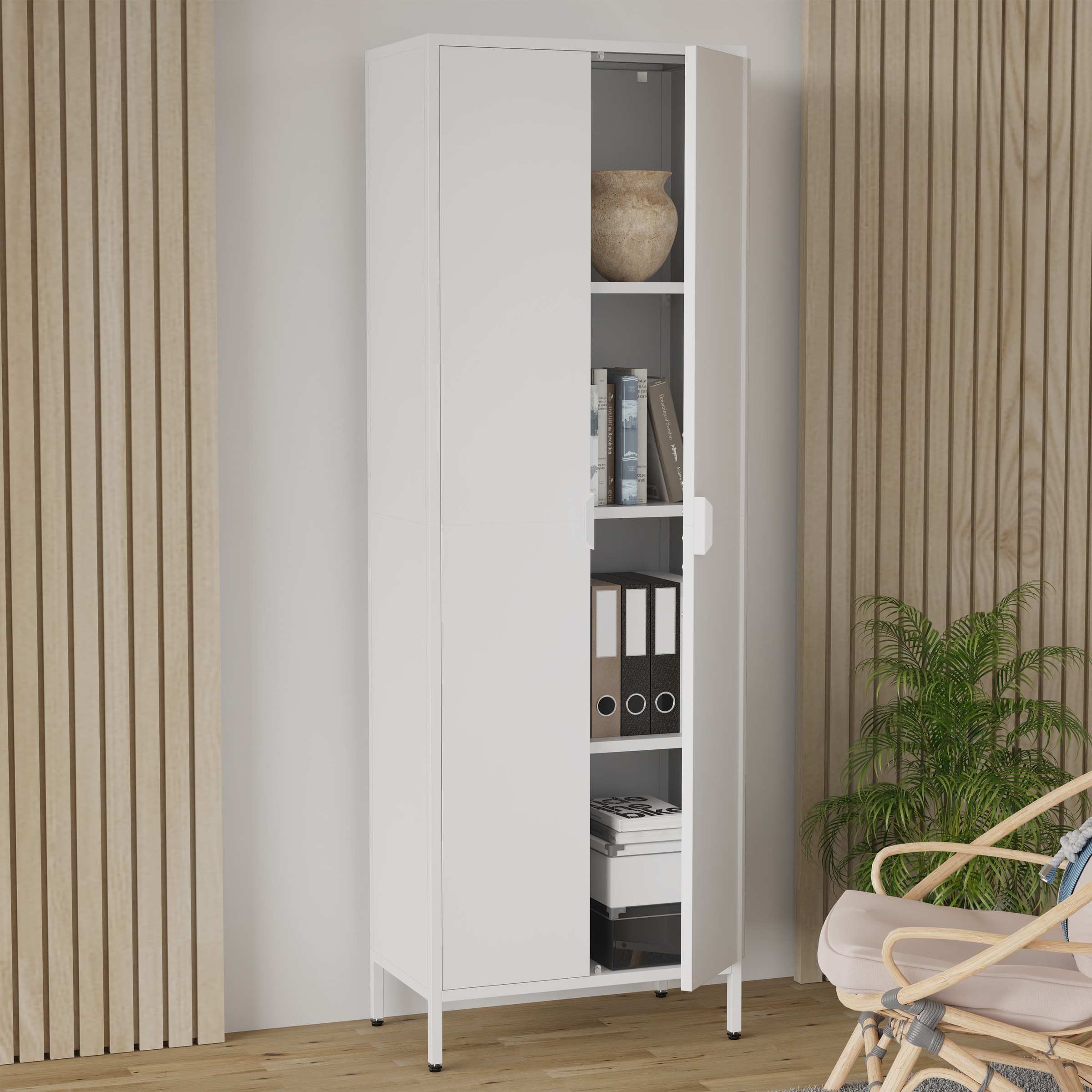 VCM Aktenschrank »Stahl Schrank Büroschrank Dielenschrank Flokas XL« 1 Stk. tlg.