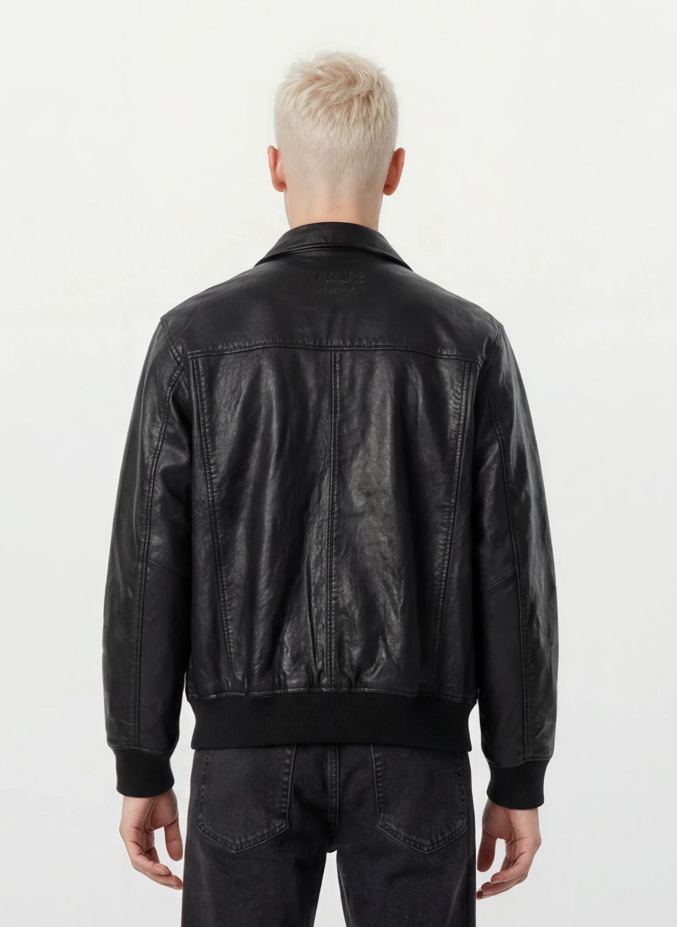 trueprodigy Lederjacke »Ryder Oversizejacke mit aufgesetzte Taschen und Rippbündchen« ohne Kapuze