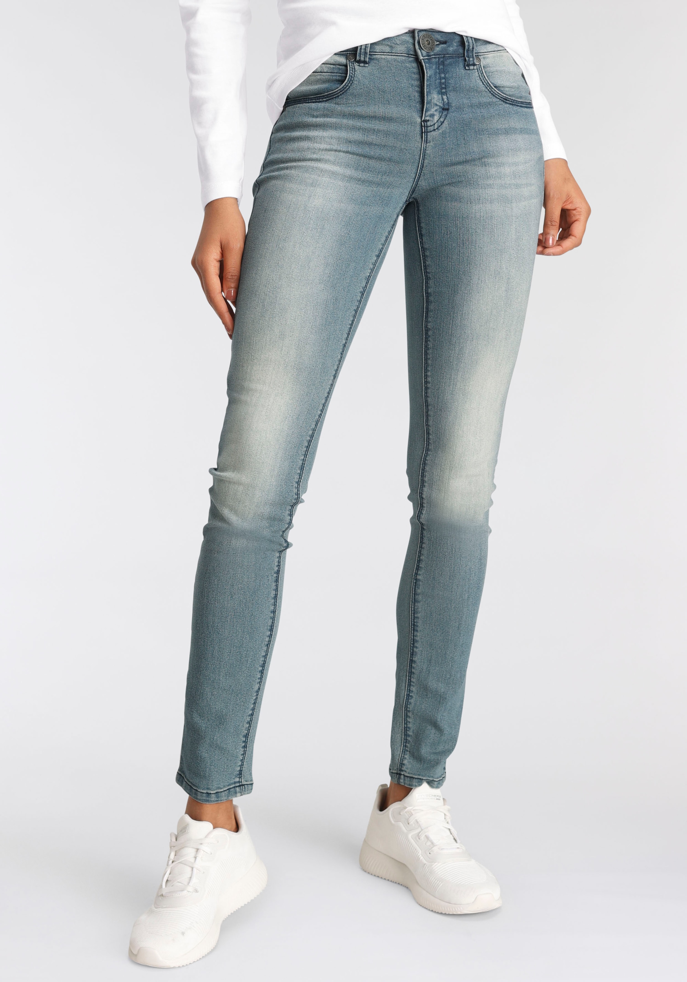 Arizona Skinny-fit-Jeans »Shaping« Mid Waist CB7424