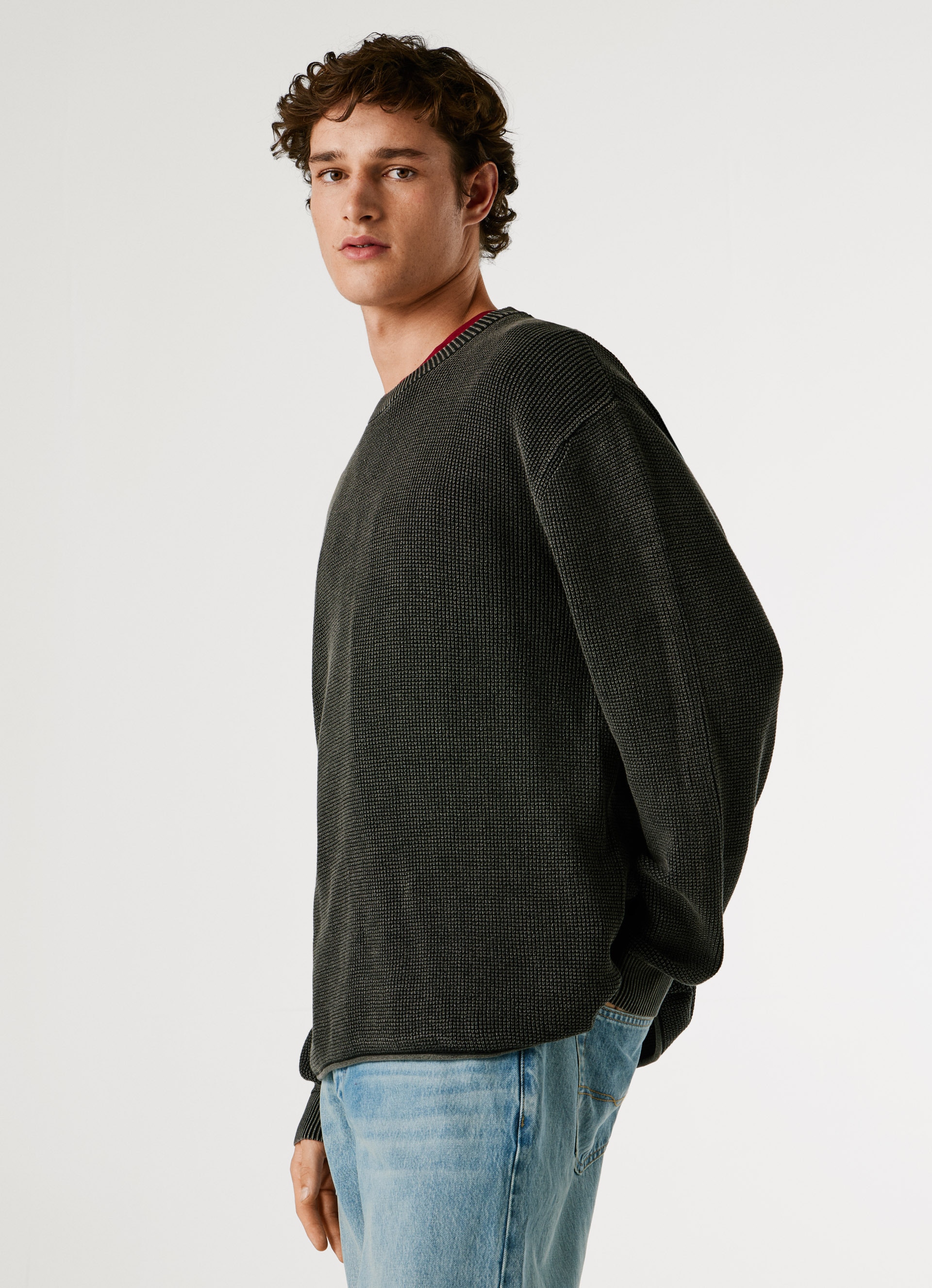 Pepe Jeans Strickpullover »FRANK« meliert