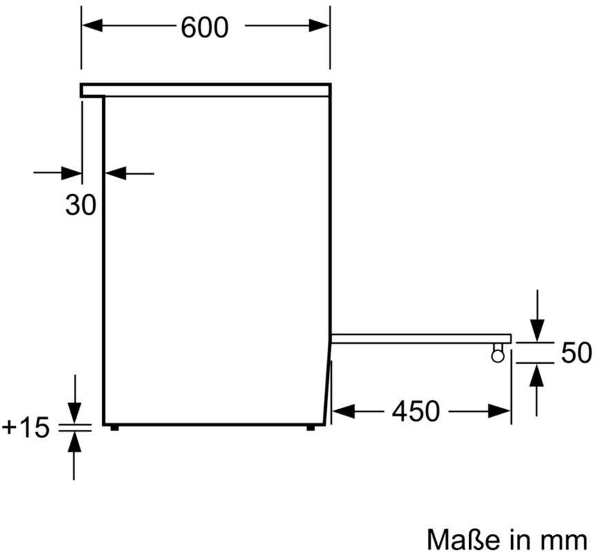 BOSCH Elektro-Standherd 4 »HKR39C220«, mit 2-fach-Teleskopauszug, ecoClean Direct