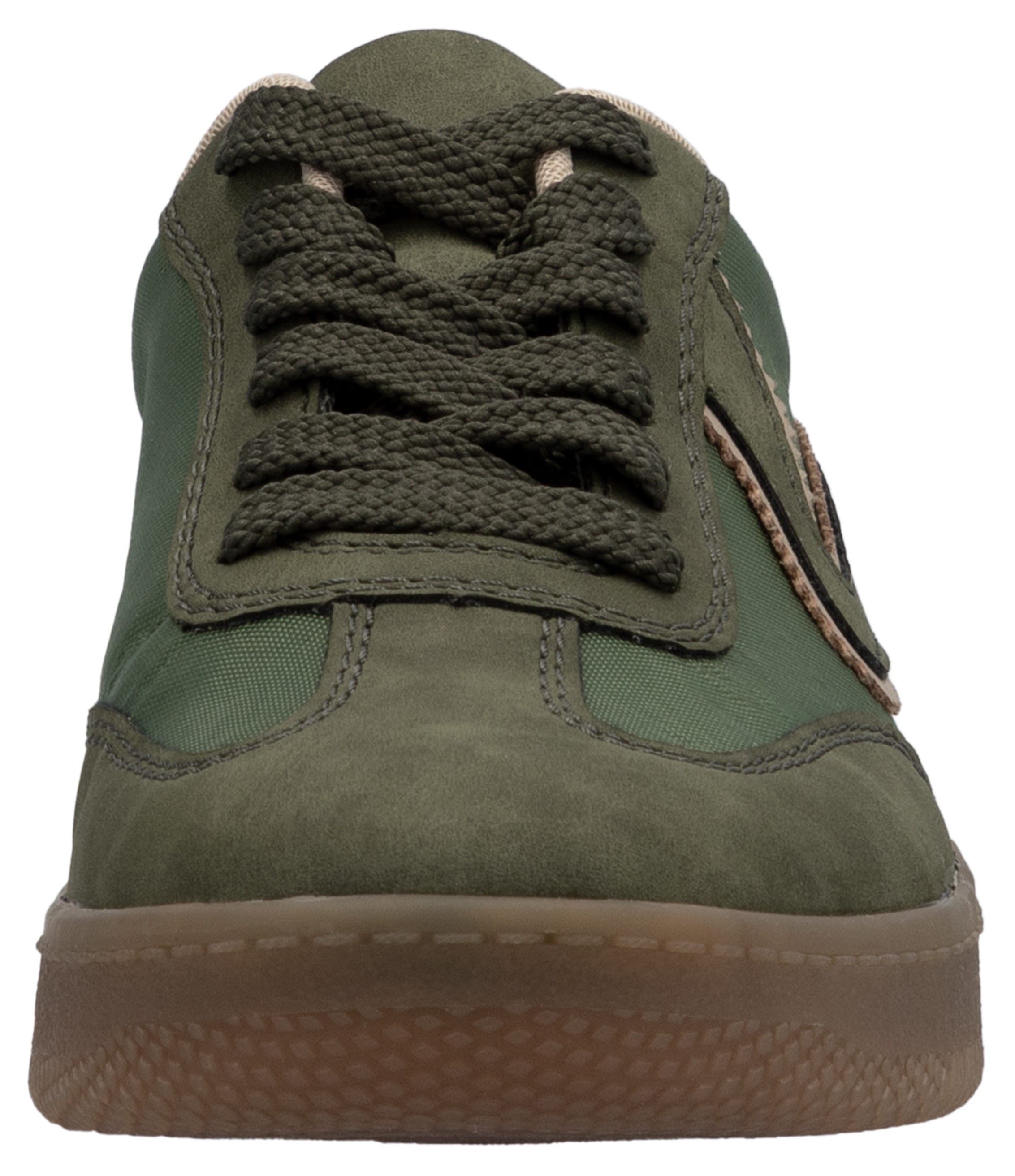RIEKER Sport Plateausneaker, Freizeitschuh, Halbschuh, Schnürschuh in veganer Verarbeitung