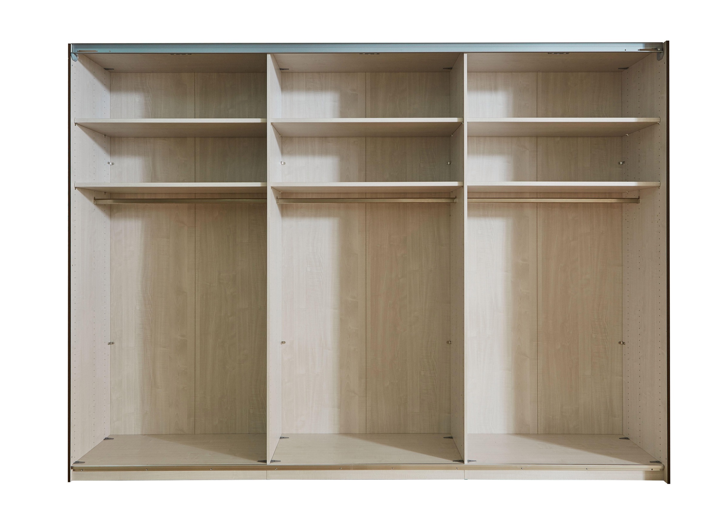 WIEMANN Schwebetürenschrank »Orion, Kleiderschrank, Schrank, Wäscheschrank, mit Schiebetüren«, hochwertige Glasfront, variable Inneneinteilung, stilvolle Optik