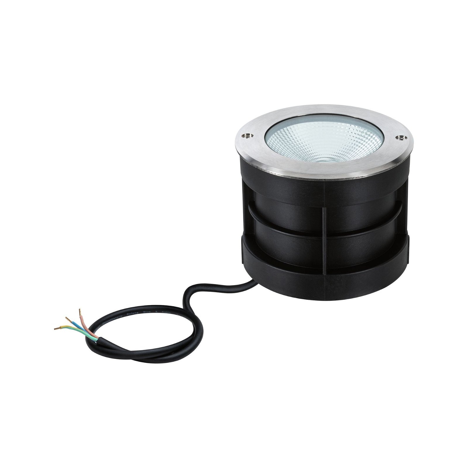Paulmann LED Einbauleuchte »Floor IP67 120mm 3000K 6W 580lm 230V Edelstahl, Aluminium« 1 Stk. Warmweiß Bodeneinbauleuchte