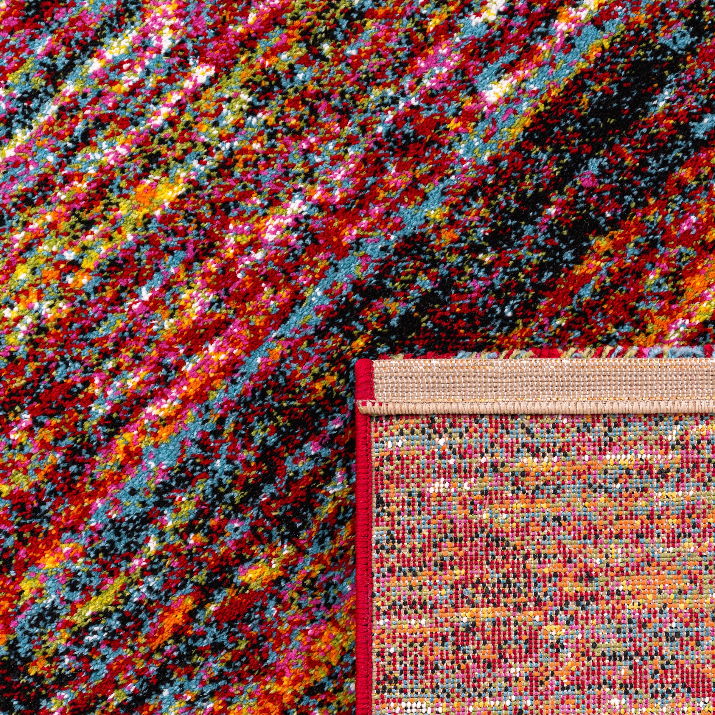 Paco Home Teppich »Passion 221«, rechteckig, 16 mm Höhe, Kurzflor, modernes Streifen Design, ideal im Wohnzimmer & Schlafzimmer
