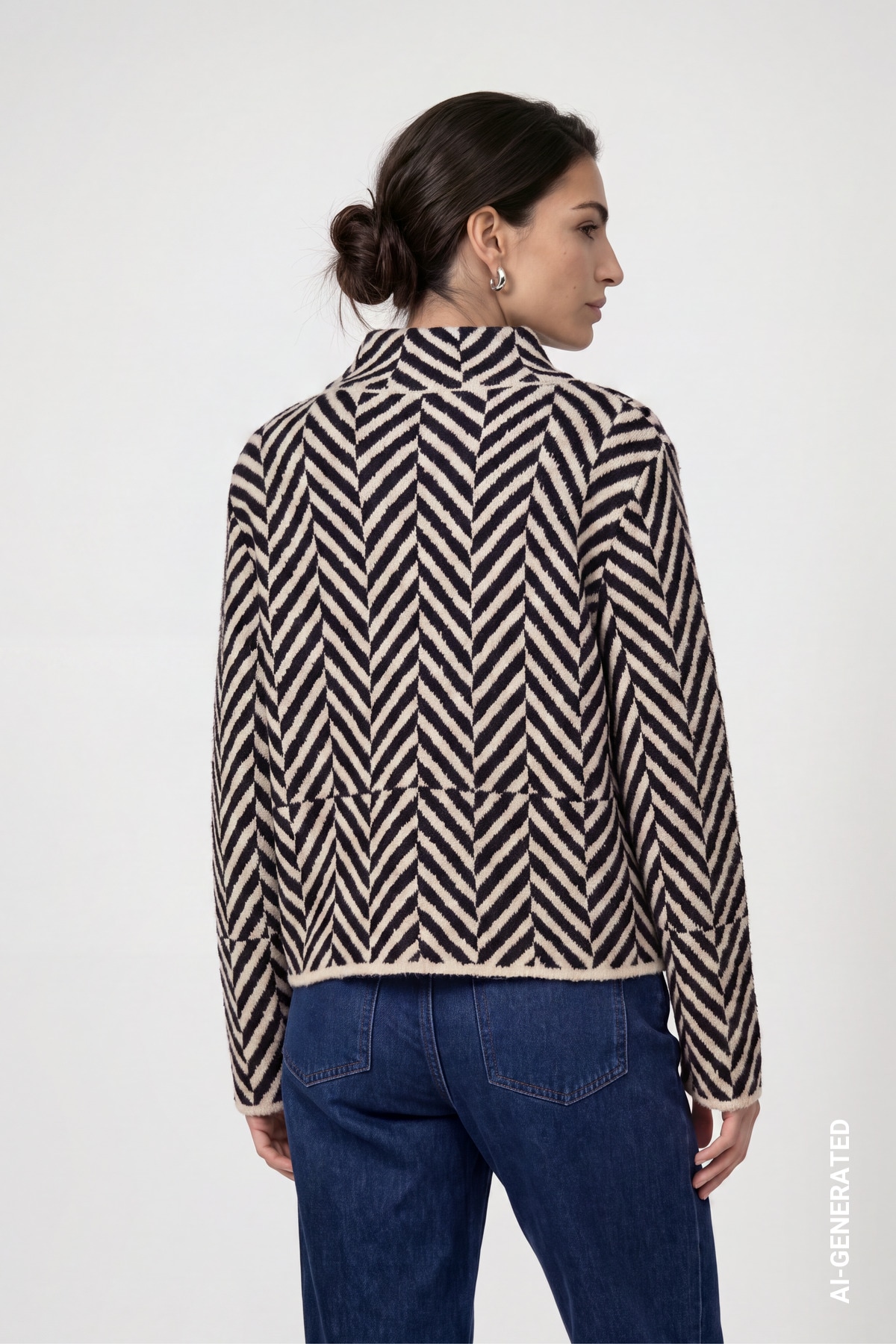 Monari Strickpullover Regular fit mit Stehkragen