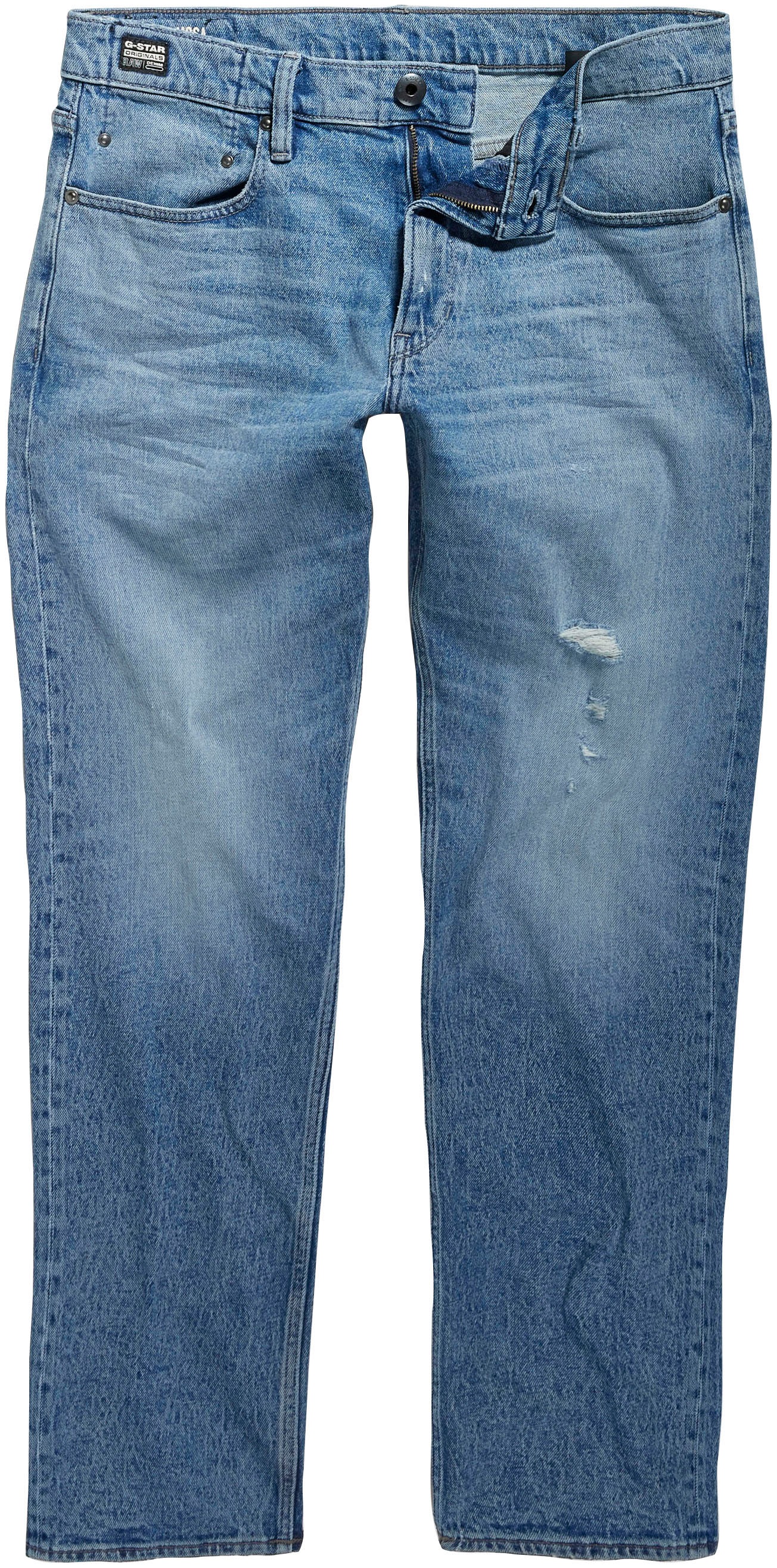 G-STAR Straight-Jeans »Mosa Straight«, mit hellen Nähten
