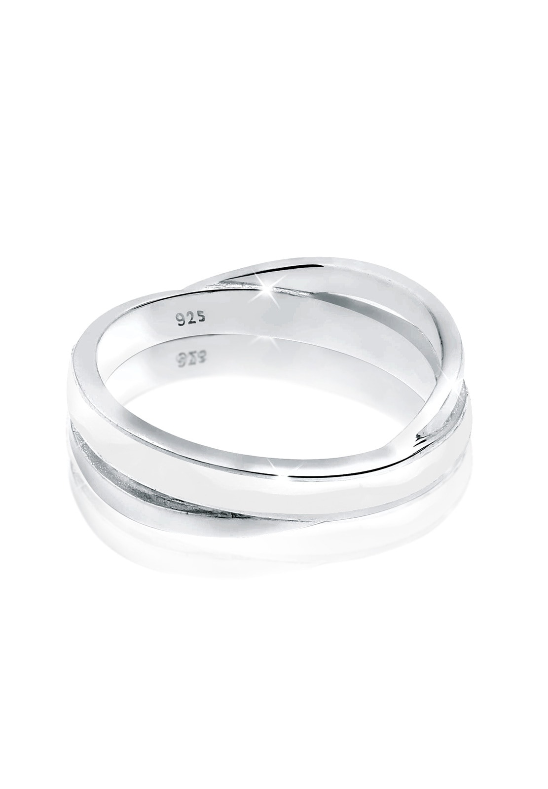 Elli Silberring »Ring Wickelring Emaille 925 Silber«