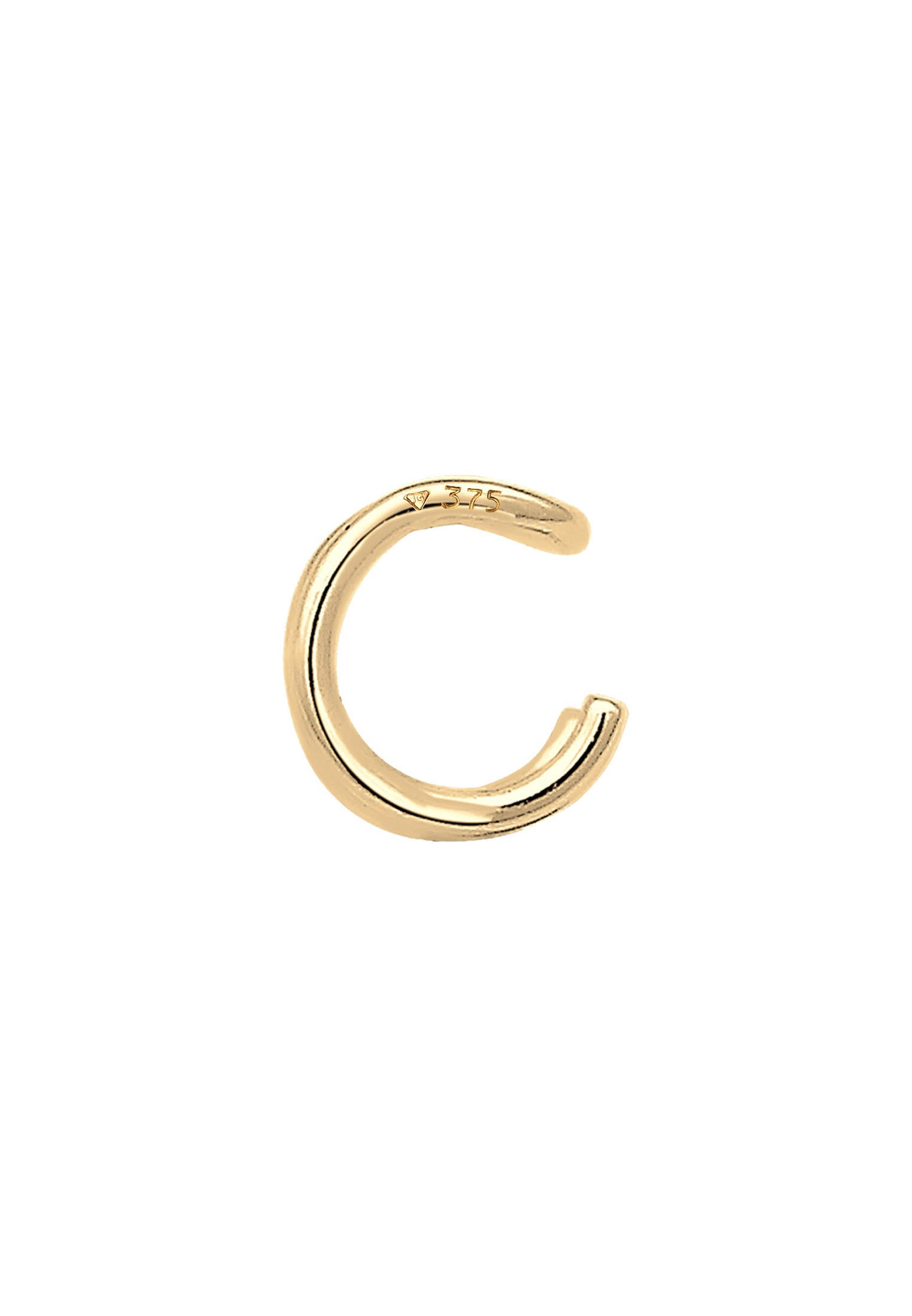 Elli Premium Ohrklemme »Ohrringe Earcuff Single Geo Basic Trend 375 Gelbgold«
