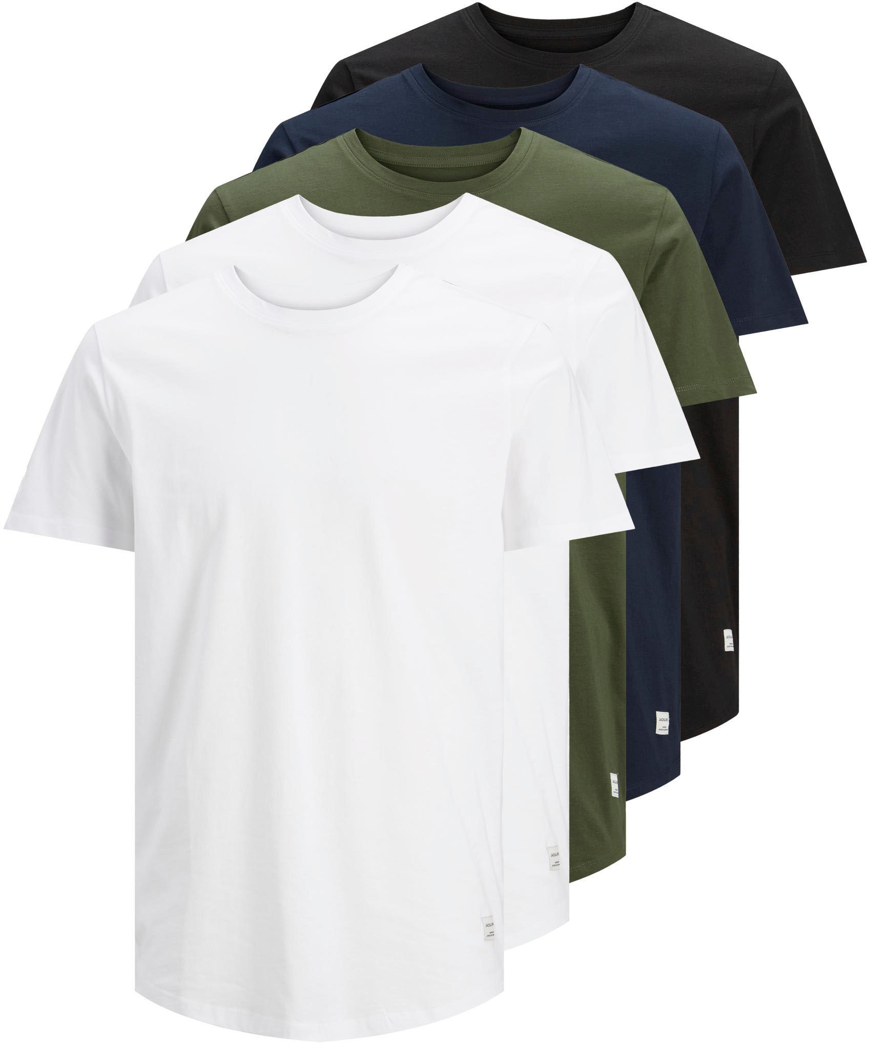 Jack & Jones T-Shirt »NOA TEE CREW NECK 5PK«, (Packung, 5 tlg., 5er-Pack)