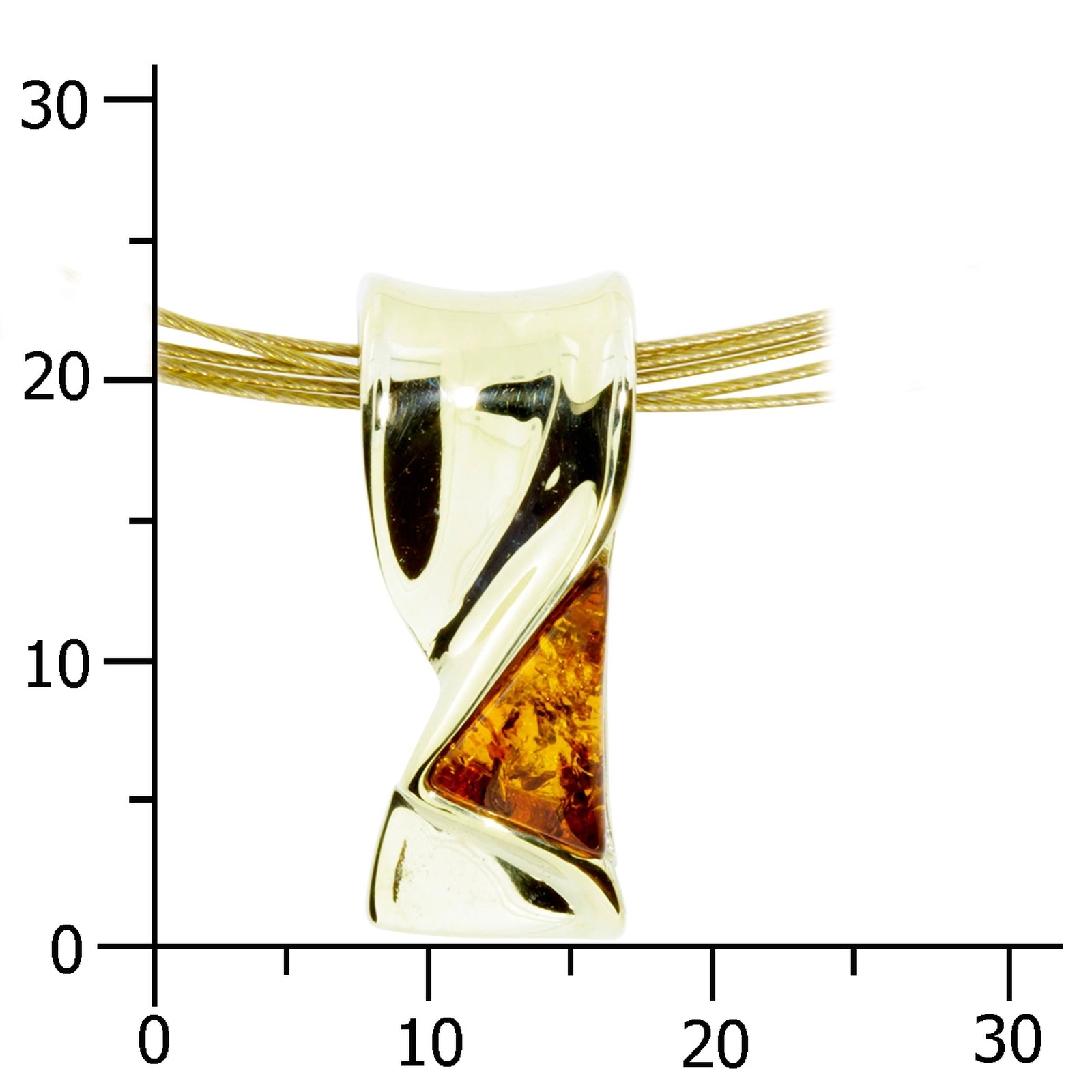 OSTSEE-SCHMUCK Collier »- Ingebrit - Gold 333/000 - Bernstein«