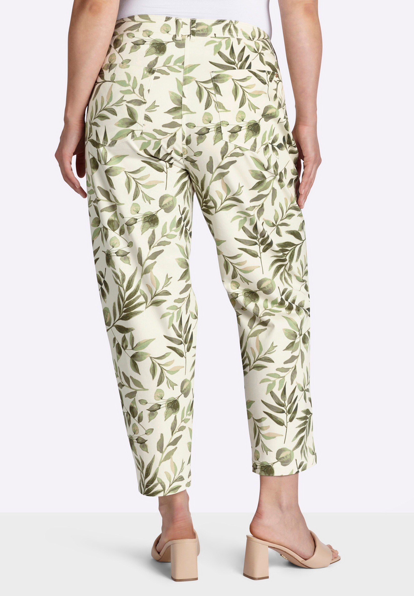 Sheego 5-Pocket-Hose »Hose Druckhose in schmaler Form«