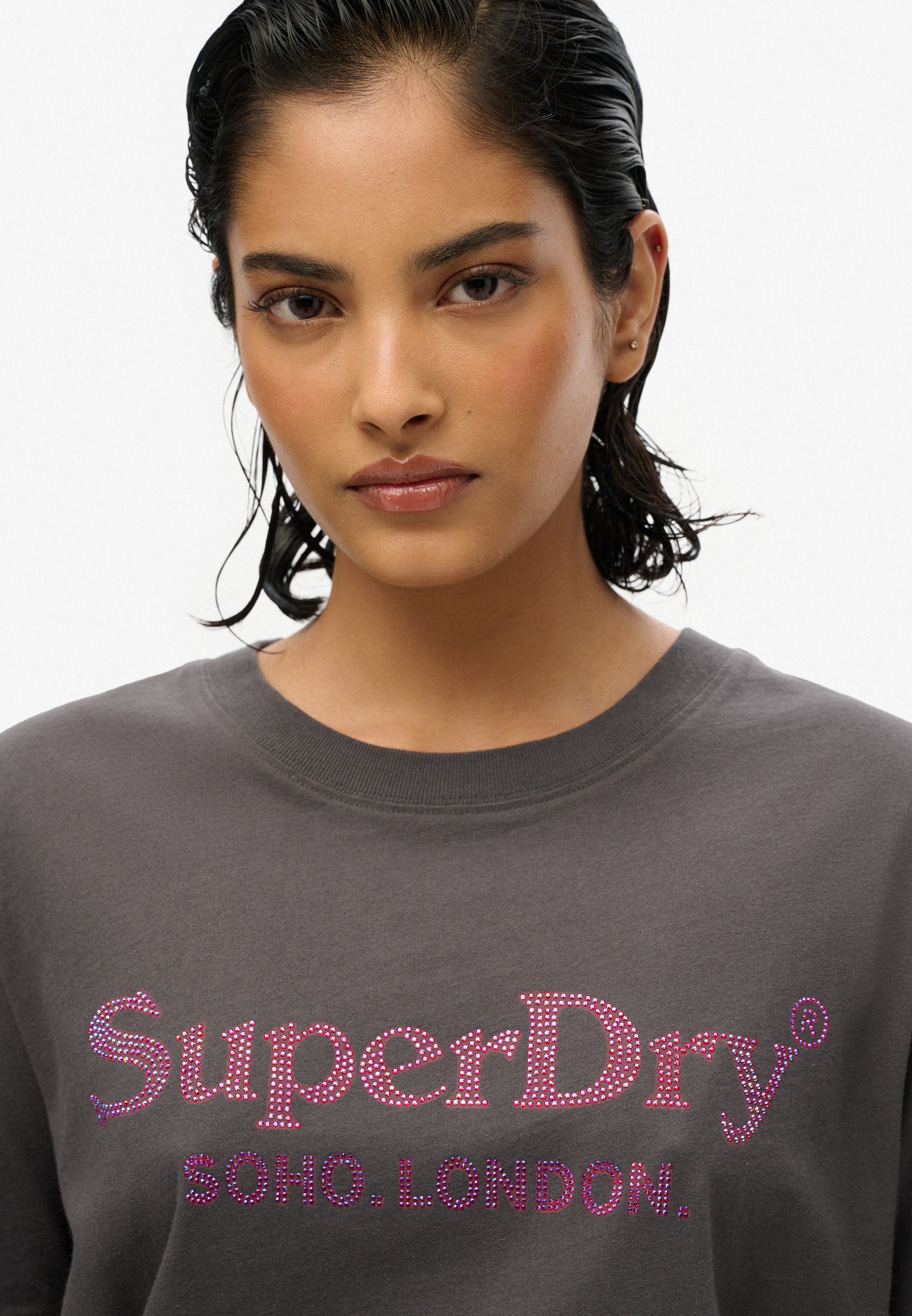 Superdry Kurzarmshirt »VENUE METALLIC RELAXED TEE«