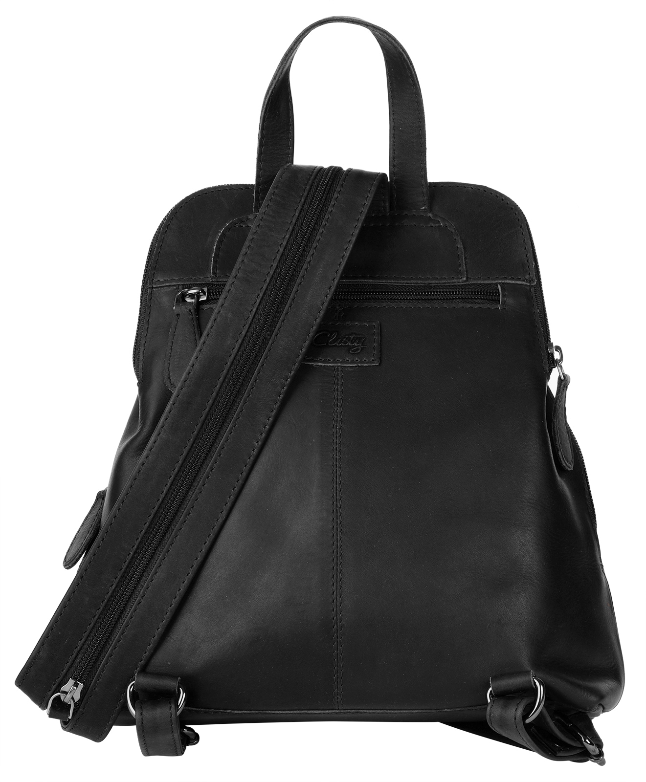 Cluty Cityrucksack, echt Leder