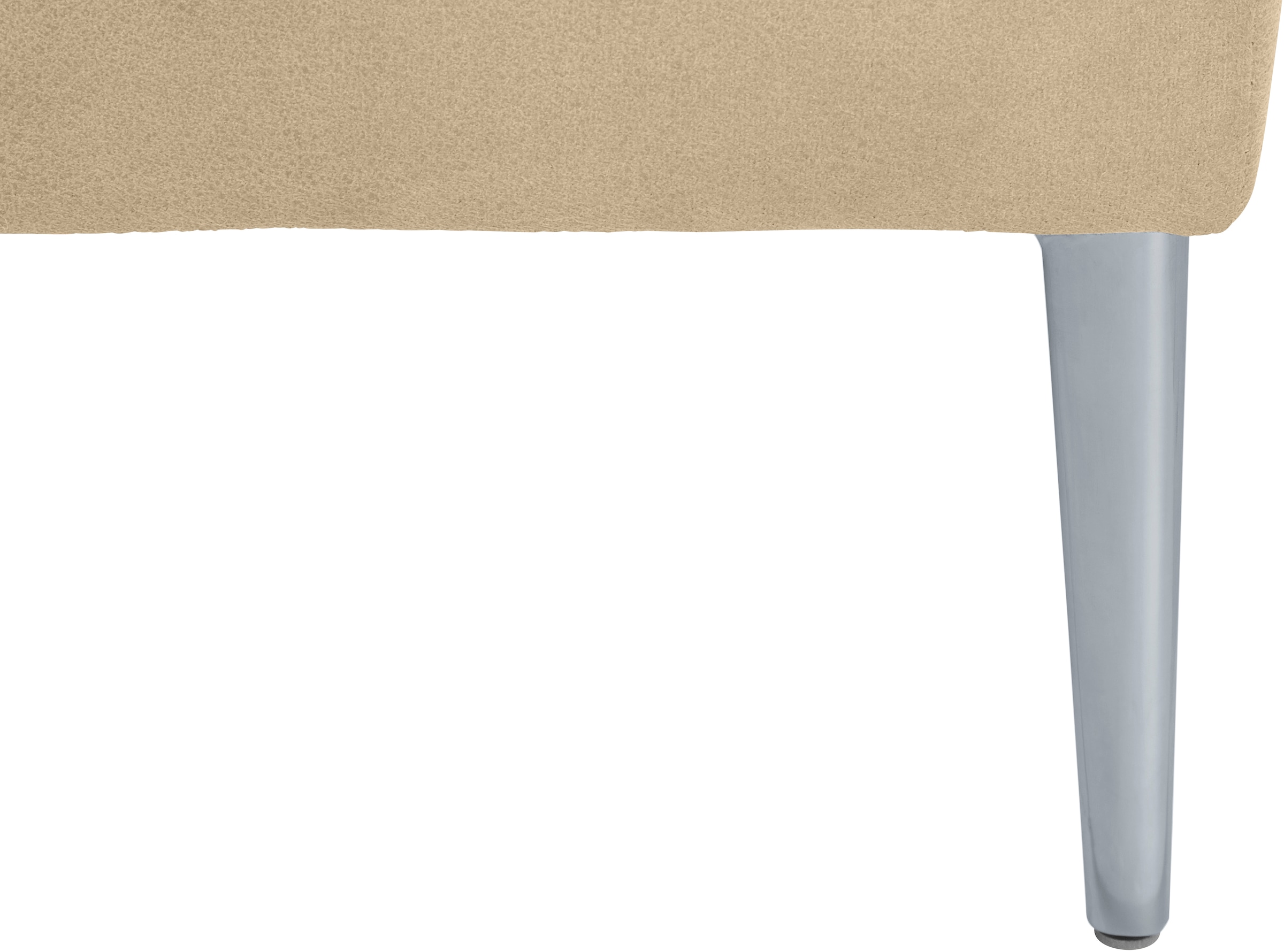 W.SCHILLIG Ecksofa »enjoy&MORE, Designsofa, elegant und bequem, L-Form«, mit Sitztiefenverstellung, Füße silber matt, Breite 310 cm