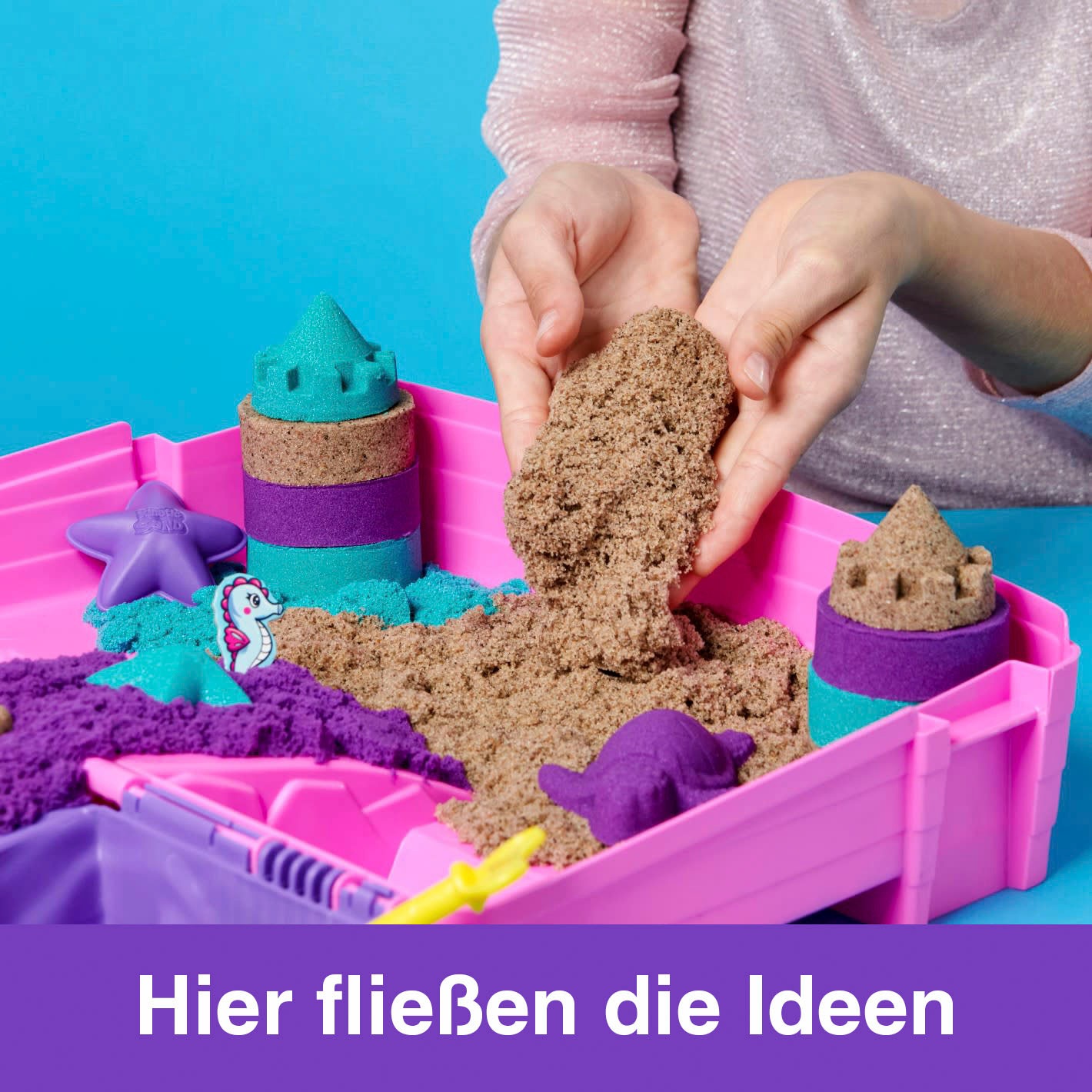 Spin Master Kreativset »Kinetic Sand - Mermaid Folding Sand Box 934 g«