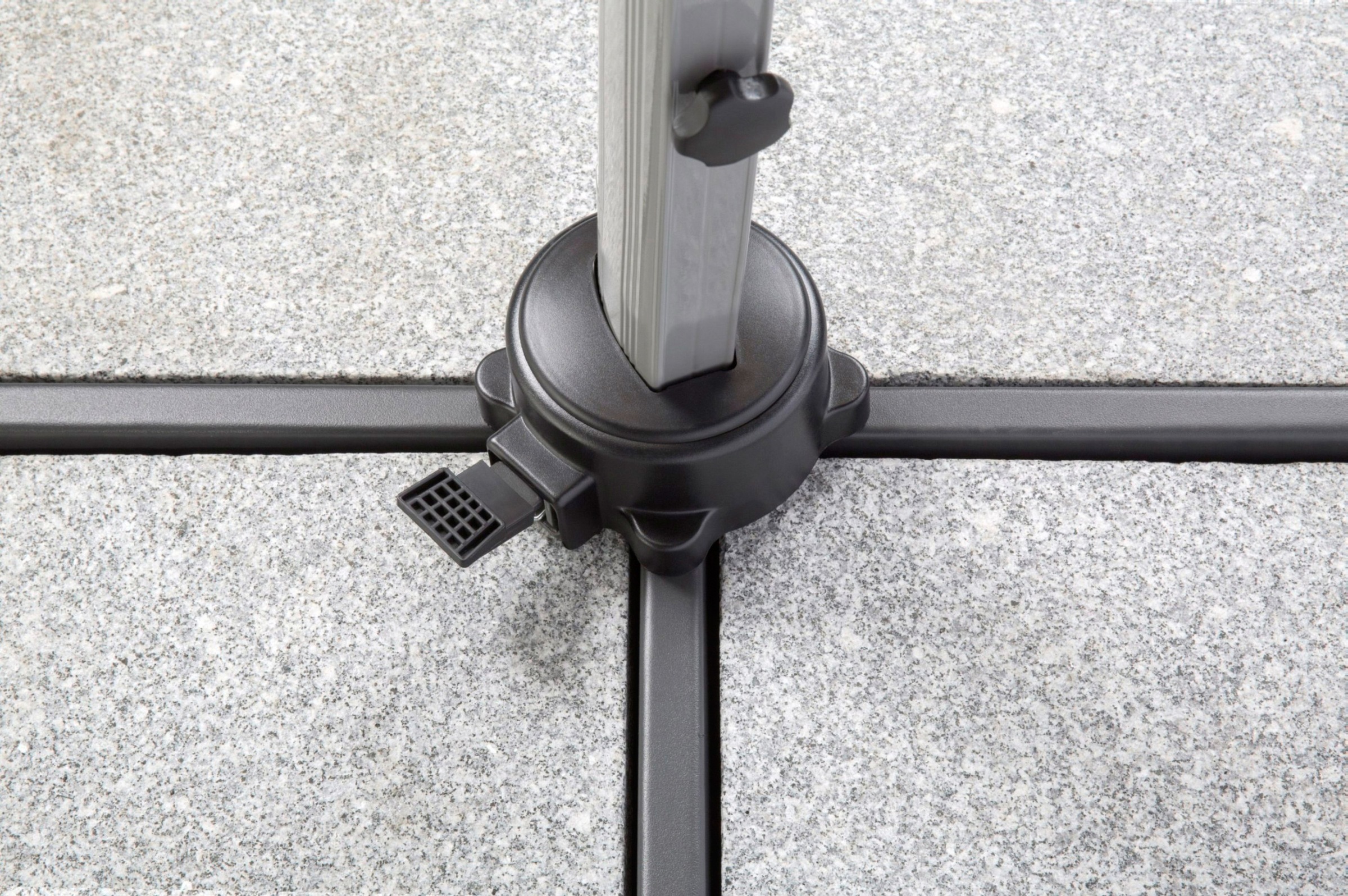 Schneider Schirme Ampelschirm »Rhodos Rondo«, mit Schutzhülle und Schirmständer, ohne Wegeplatten