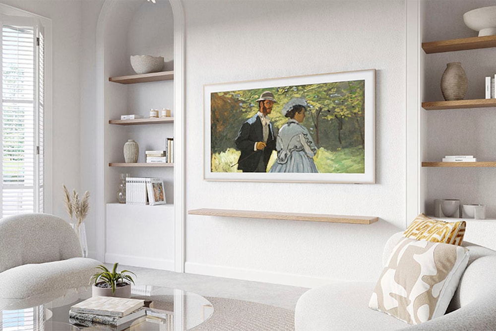 Samsung QLED-Fernseher »GQ65LS03DAU«, 4K Ultra HD, Smart-TV, The Frame, Mattes Display, Art Mode, Austauschbare Rahmen, Dolby Atmos