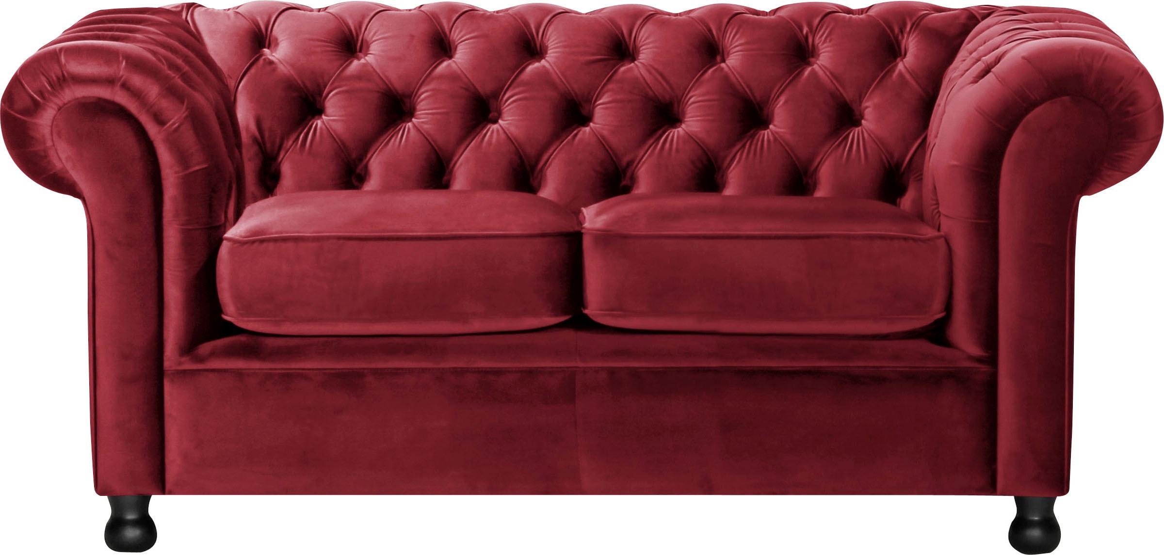 Home affaire Chesterfield-Sofa »Chesterfield Home 2-Sitzer«, mit edler Knopfheftung und typischen Armlehnen