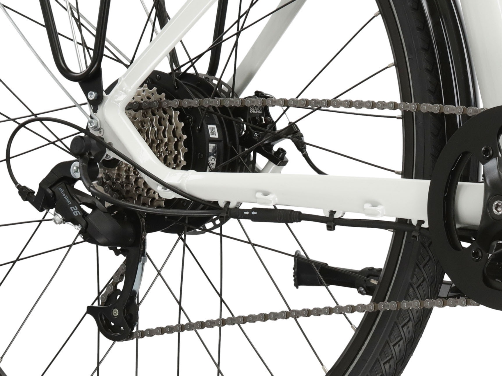 Kross E-Bike »E-Citybike Sentio Hybrid 1.0 28 Zoll weiß«, 8 Gang, microSHIFT, M26S, Heckmotor 250 W, Pedelec, Elektrofahrrad für Damen und Herren