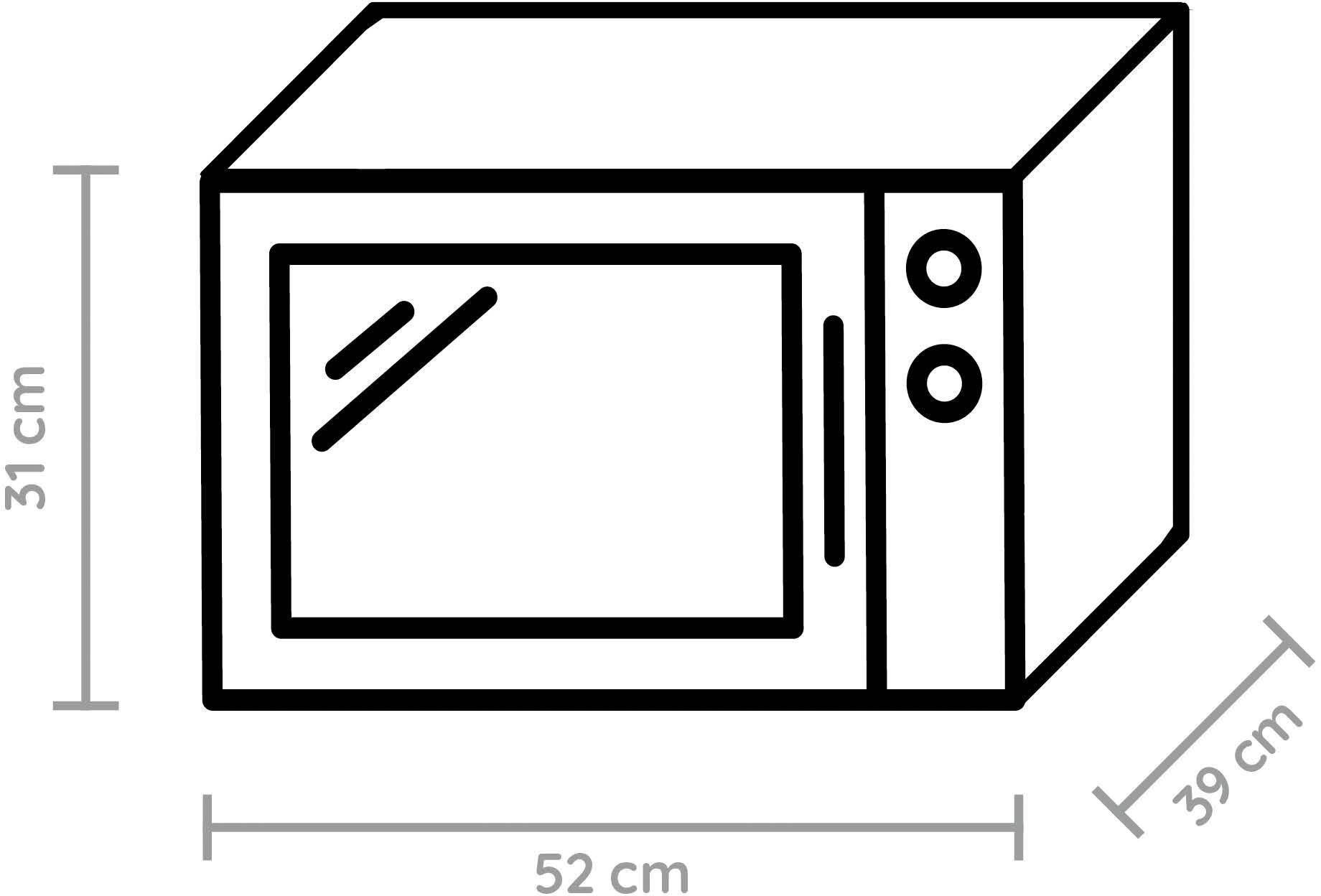 BAUKNECHT Mikrowelle »MW 45 SL«, 1750 3 Jahren Grill, Garantie XXL mit W