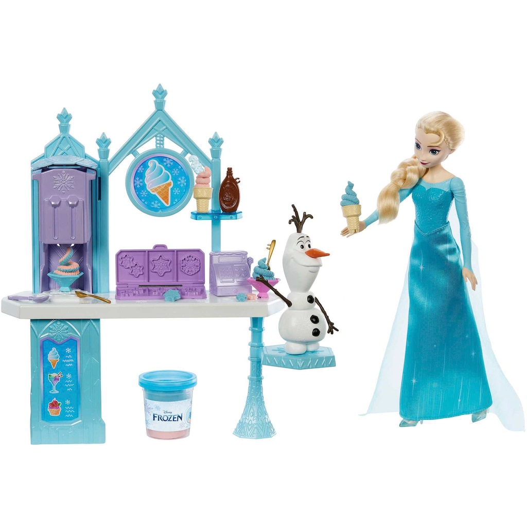 Mattel® Anziehpuppe »Disney Die Eiskönigin, Elsas und Olafs Eiscreme-Stand«