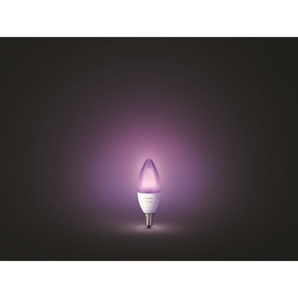 Philips Hue Smarte LED-Leuchte »White & Col. Amb. Einzeplack E14 470«