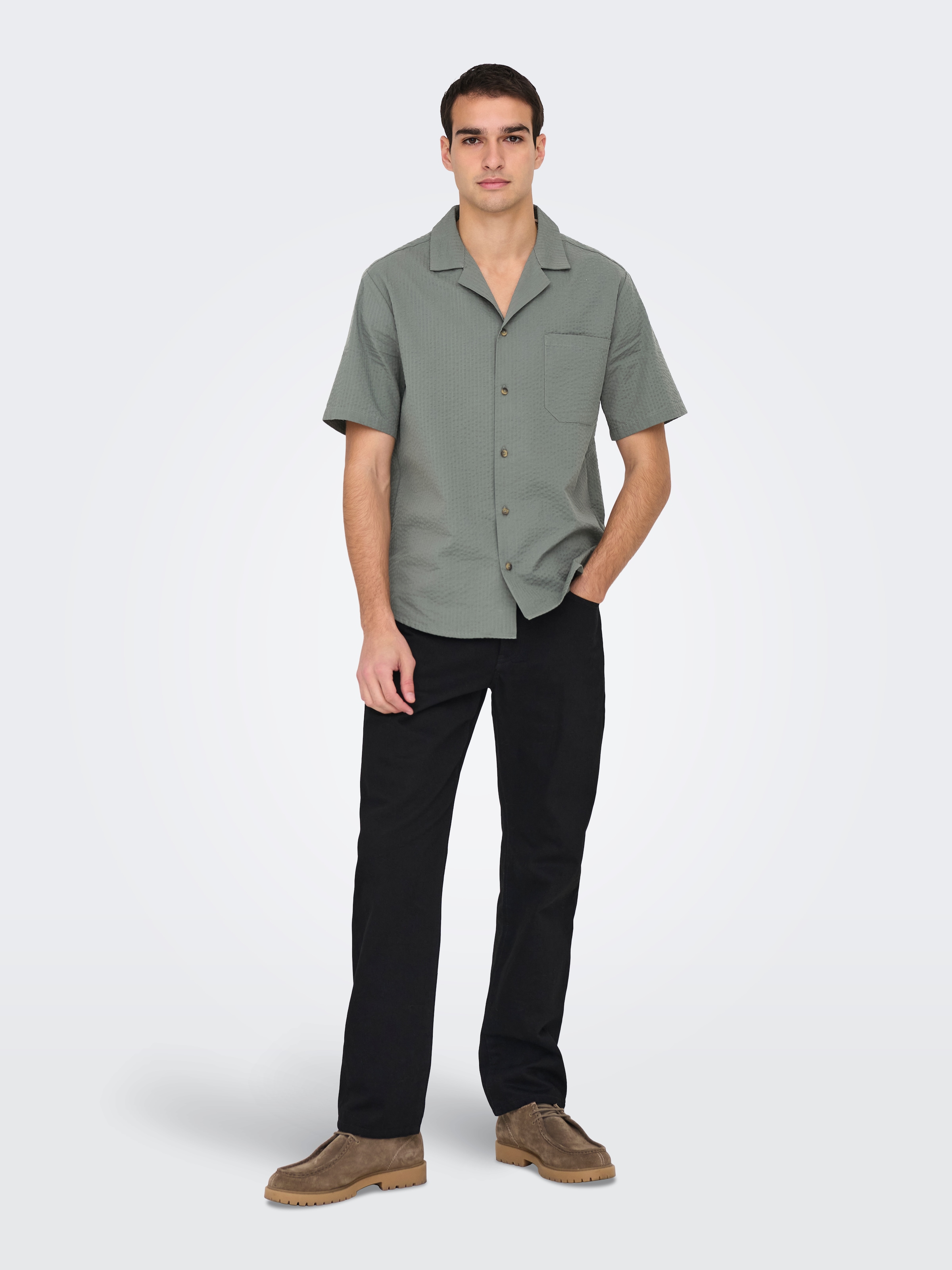 ONLY & SONS Kurzarmhemd »ONSEYE RESORT SEERS 0009 SHIRT NOOS«