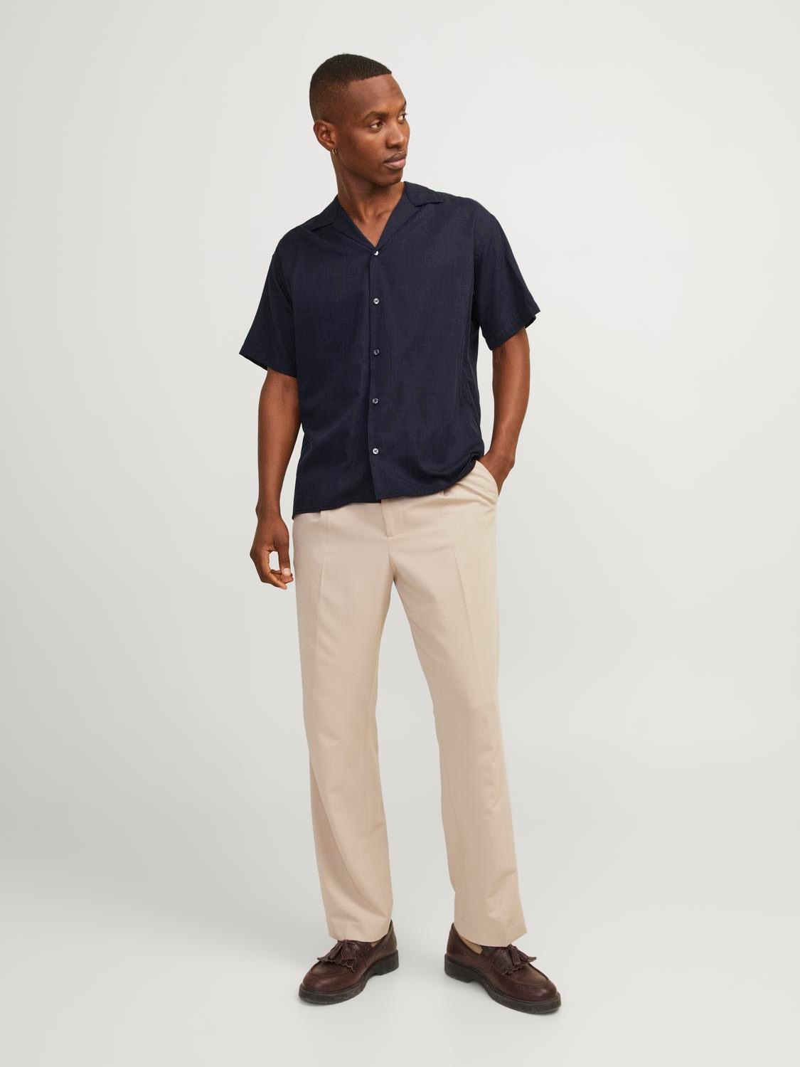 Jack & Jones Kurzarmhemd »JPRCCAARON TENCEL RESORT SHIRT S/S LN«