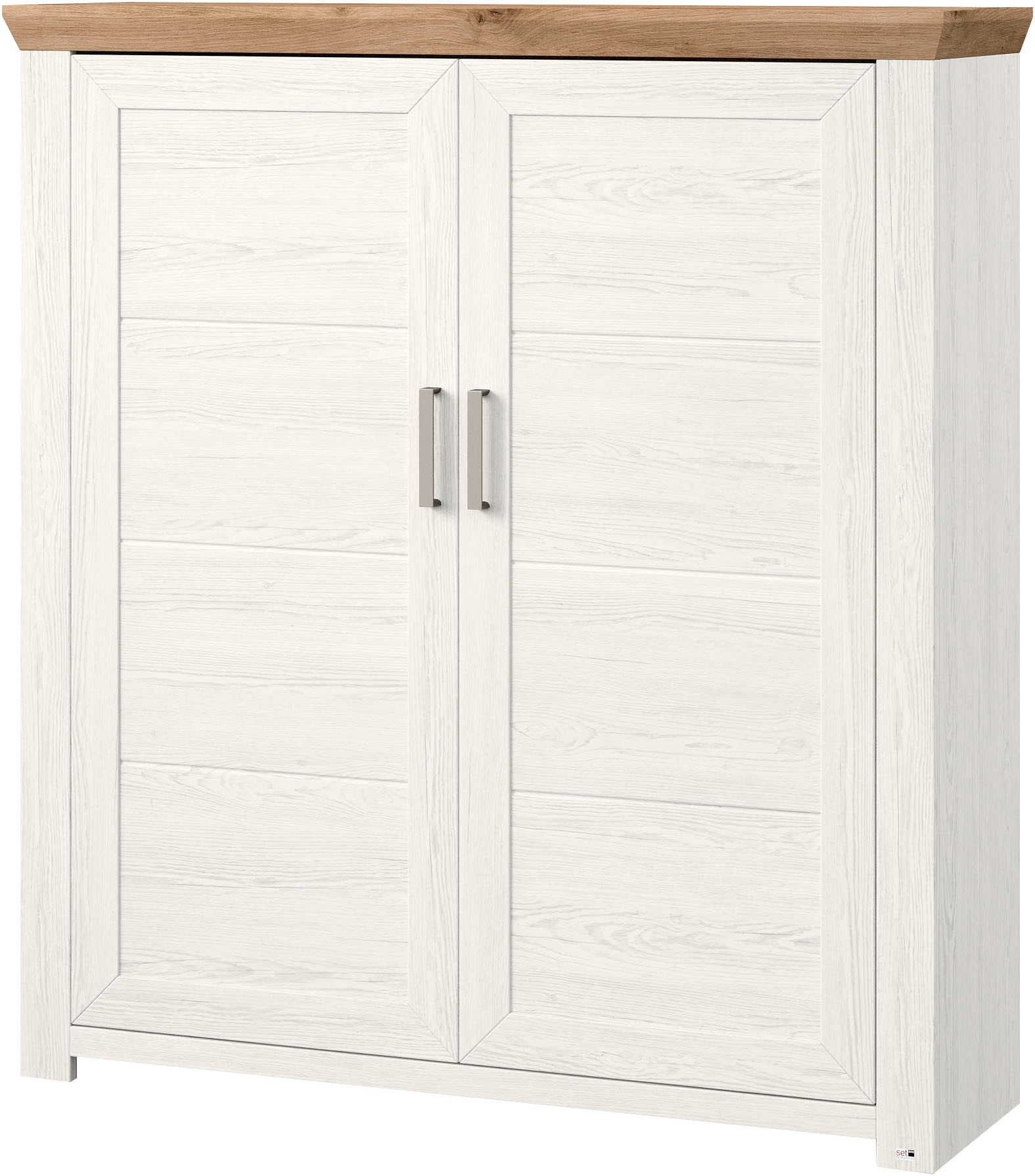 set one by Musterring Highboard »York«, Typ 19, mit 3 Schubkästen und Flaschenregal, Landhausstil, B 129cm