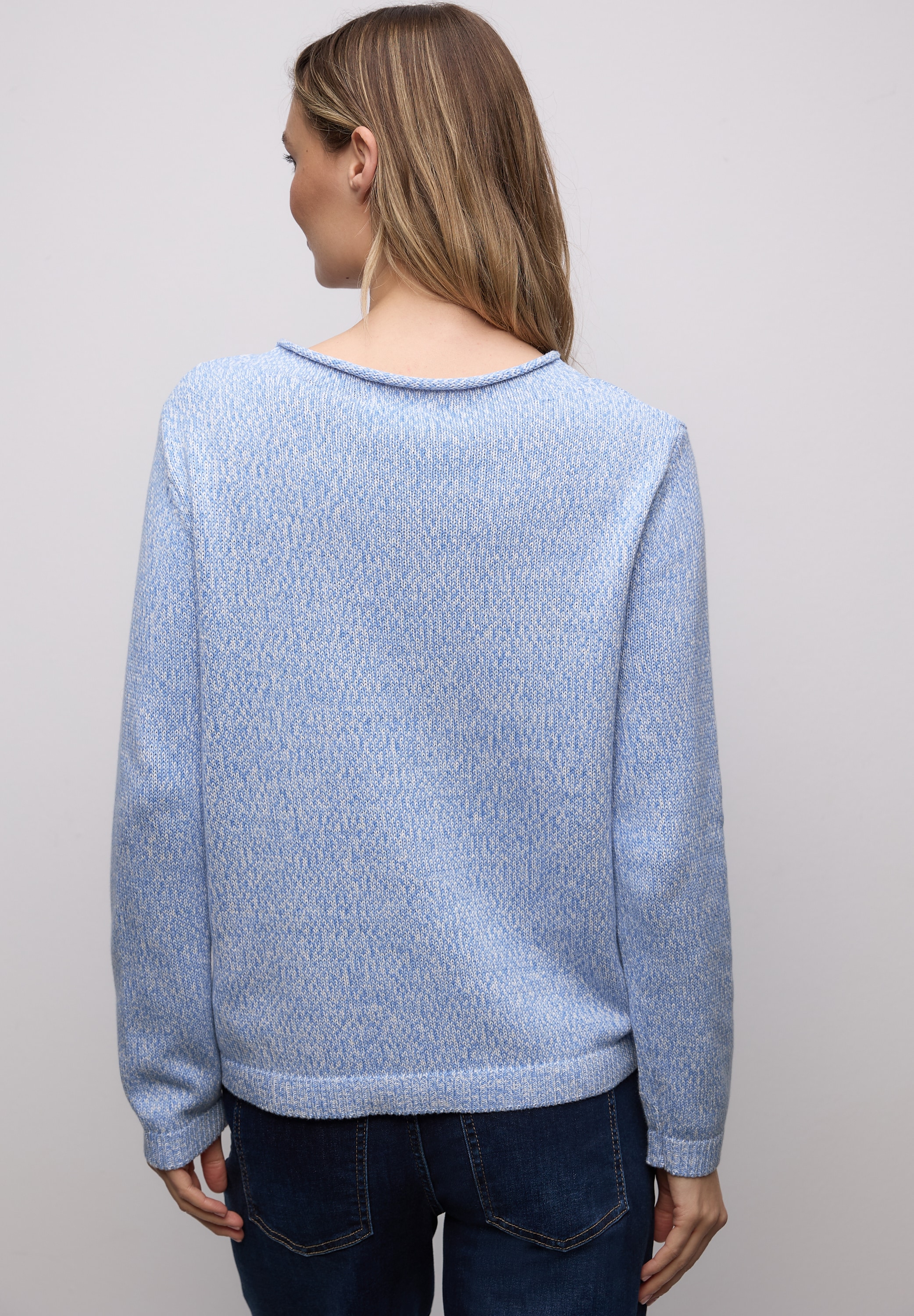 STREET ONE Strickpullover im Two-Tone-Look