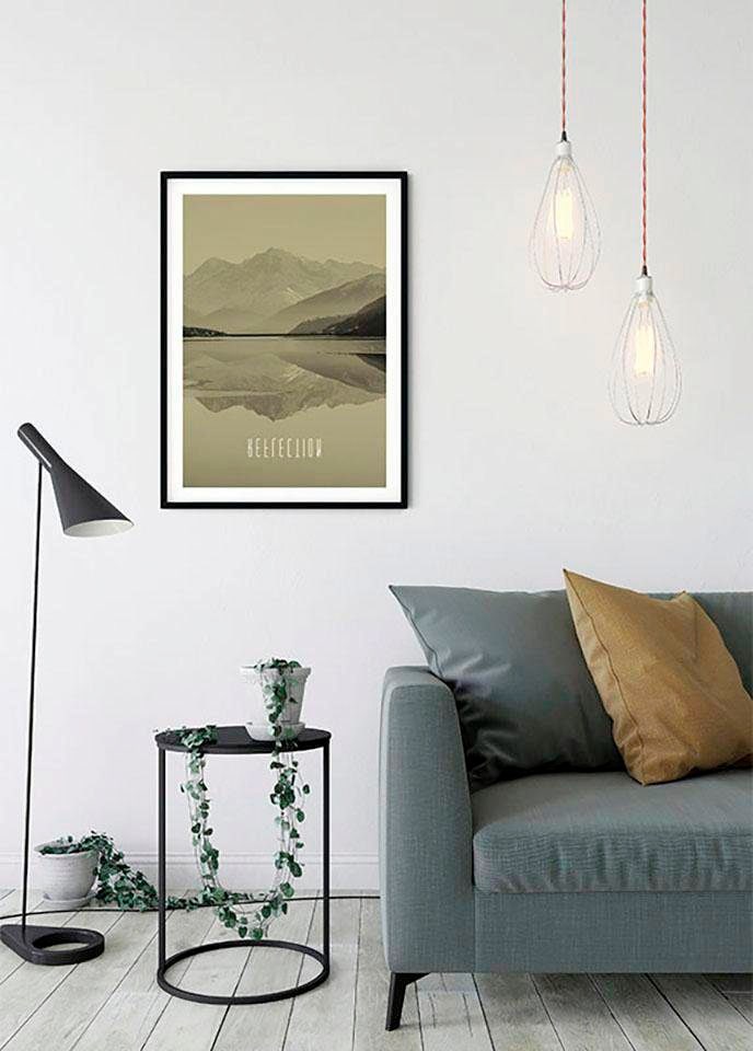 Komar Bild »Word Lake Reflection Sand«, Natur, (1 St.), Wandbild zur Dekoration - ohne Rahmen