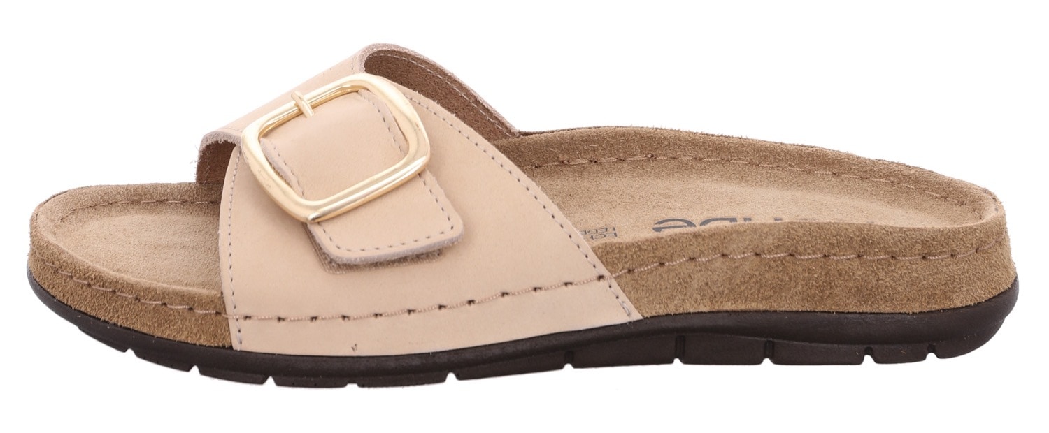 Rohde Pantolette »RODIGO«, Sommerschuh, Schlappen, Strandschuh, Badeschuh mit Leder-Softfußbett