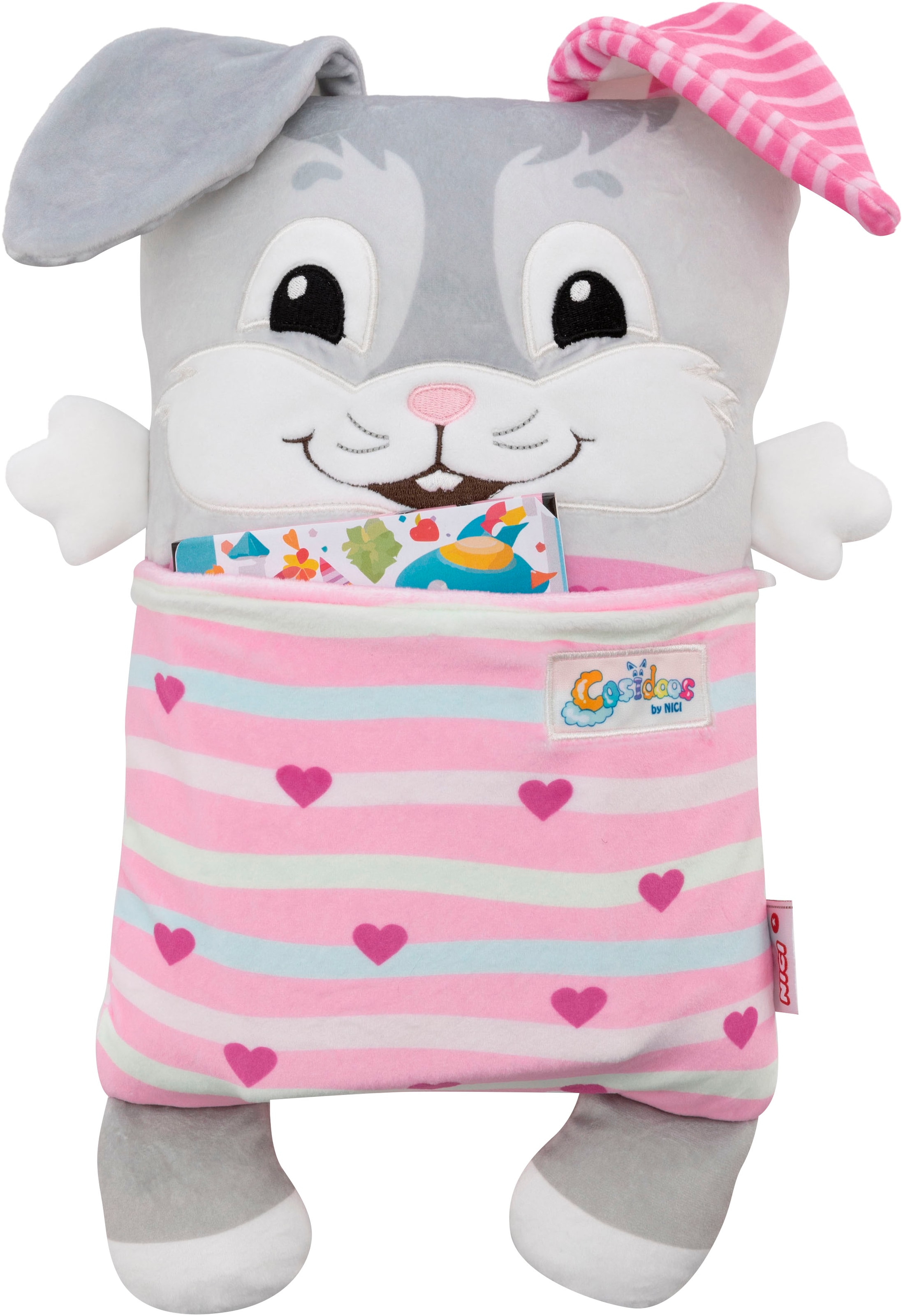 Nici Kuscheltier »Cosidoos, Hase mit Wendefunktion 30x20 cm«