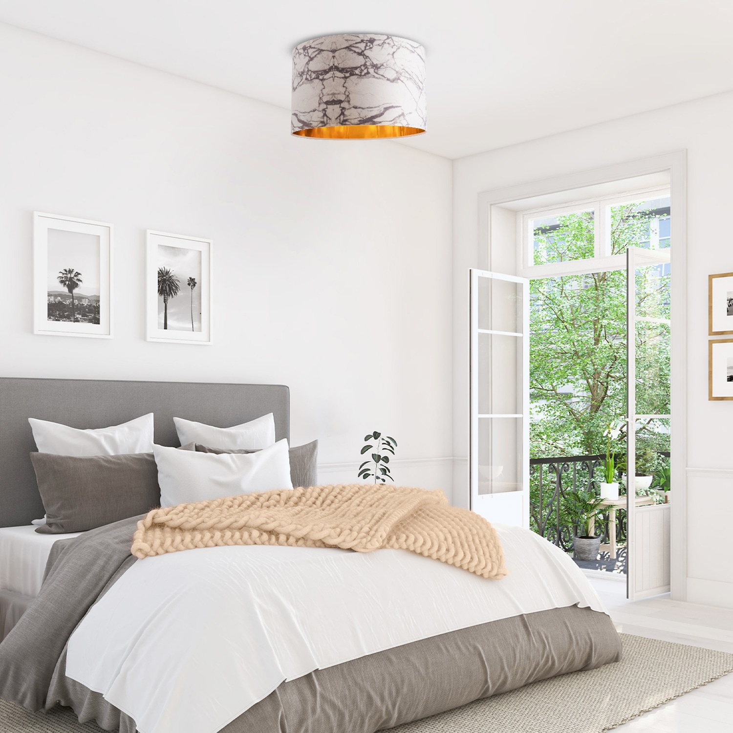 Paco Home Deckenleuchte »Kraft 525«, 1 flammig-flammig, Deckenlampe  Wohnzimmer Hängelampe Esszimmer Marmor Weiß E27 online kaufen | mit 3  Jahren XXL Garantie