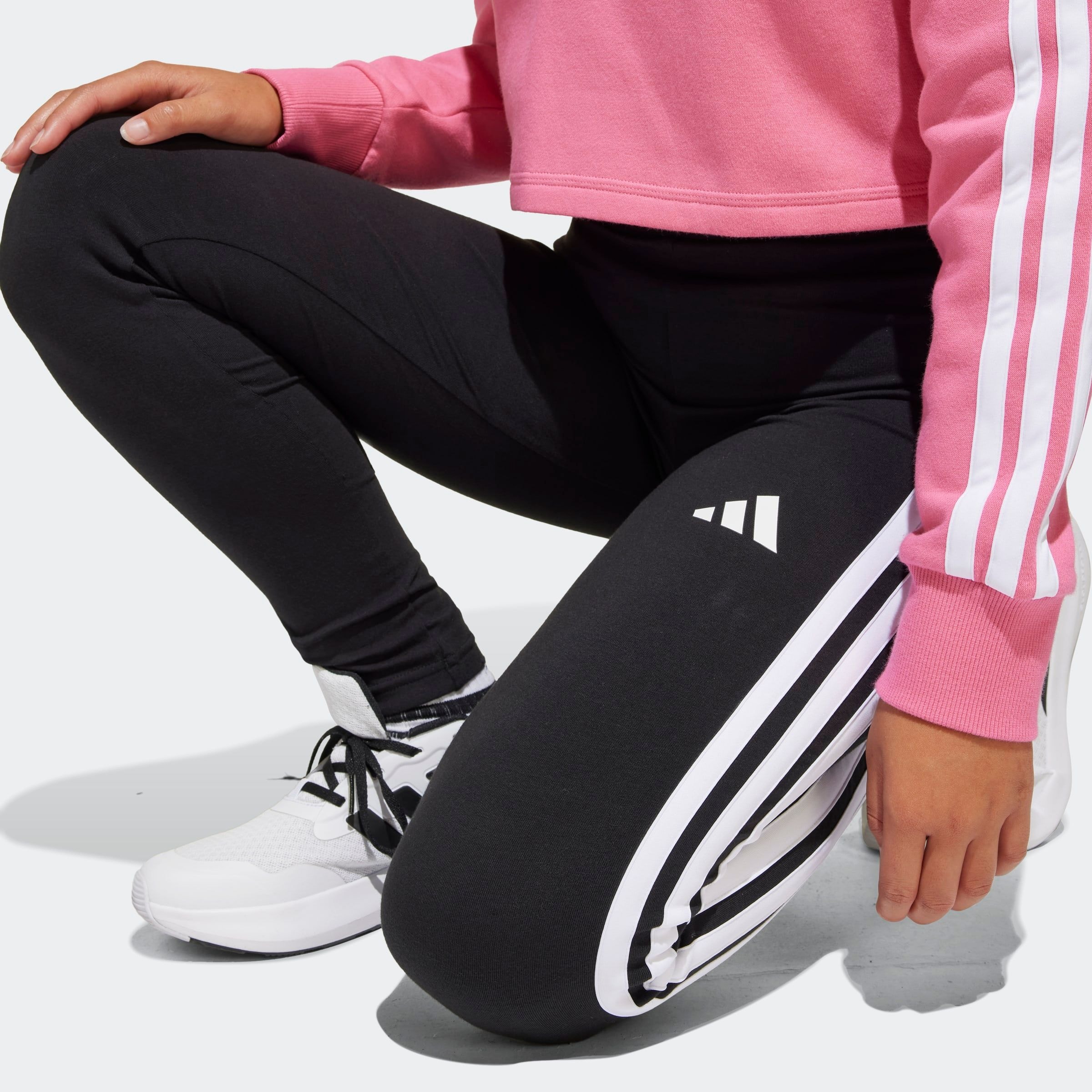 adidas Sportswear Trainingsanzug »SEASONAL ESSENTIALS TIBERIO 3-STREIFEN KIDS LEGGINGS-SET« 2 Stk.