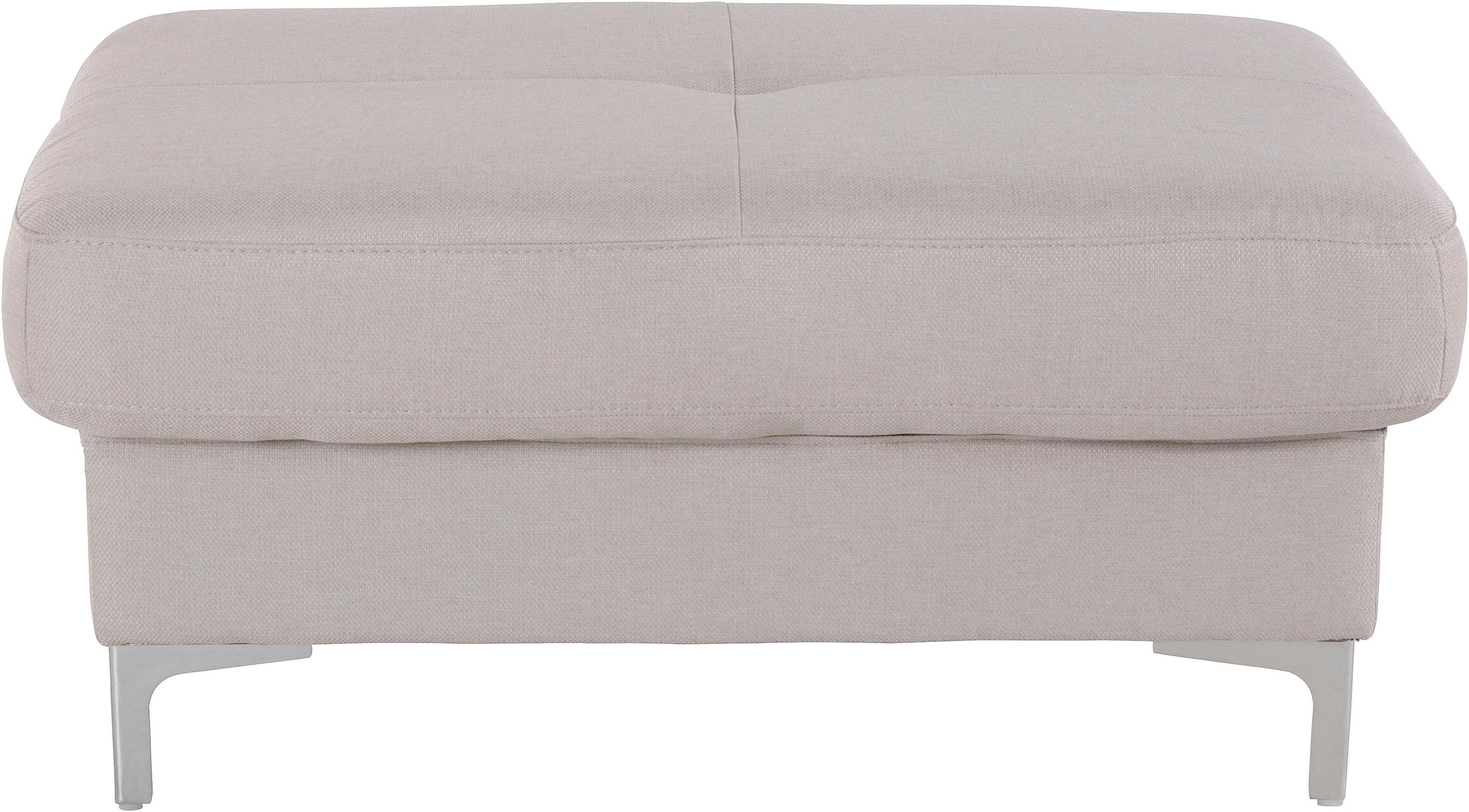 COTTA Polstergarnitur »Sammy L-Form«, (Set), Set bestehend aus: Ecksofa mit Kopfteilverstellung & Hocker