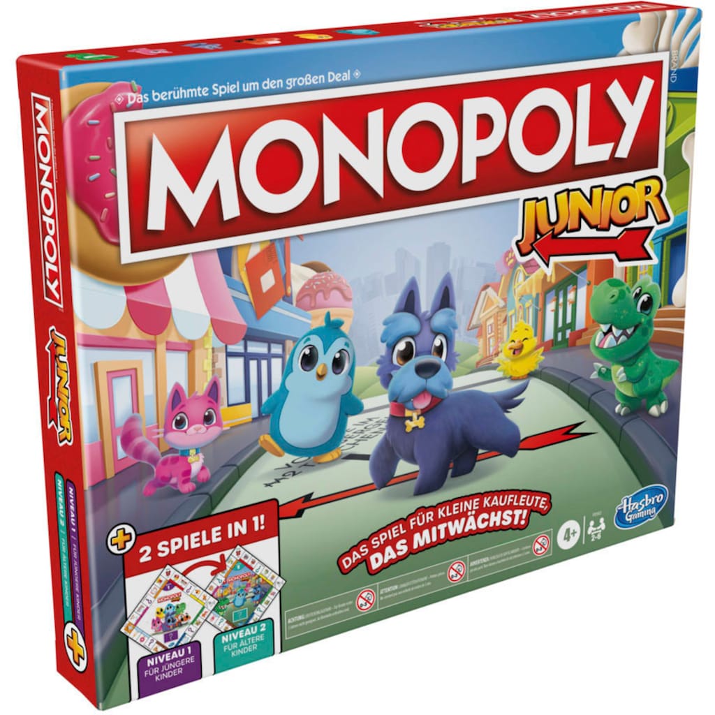 Hasbro Spiel »Monopoly Junior 2in1«, Made in Europe