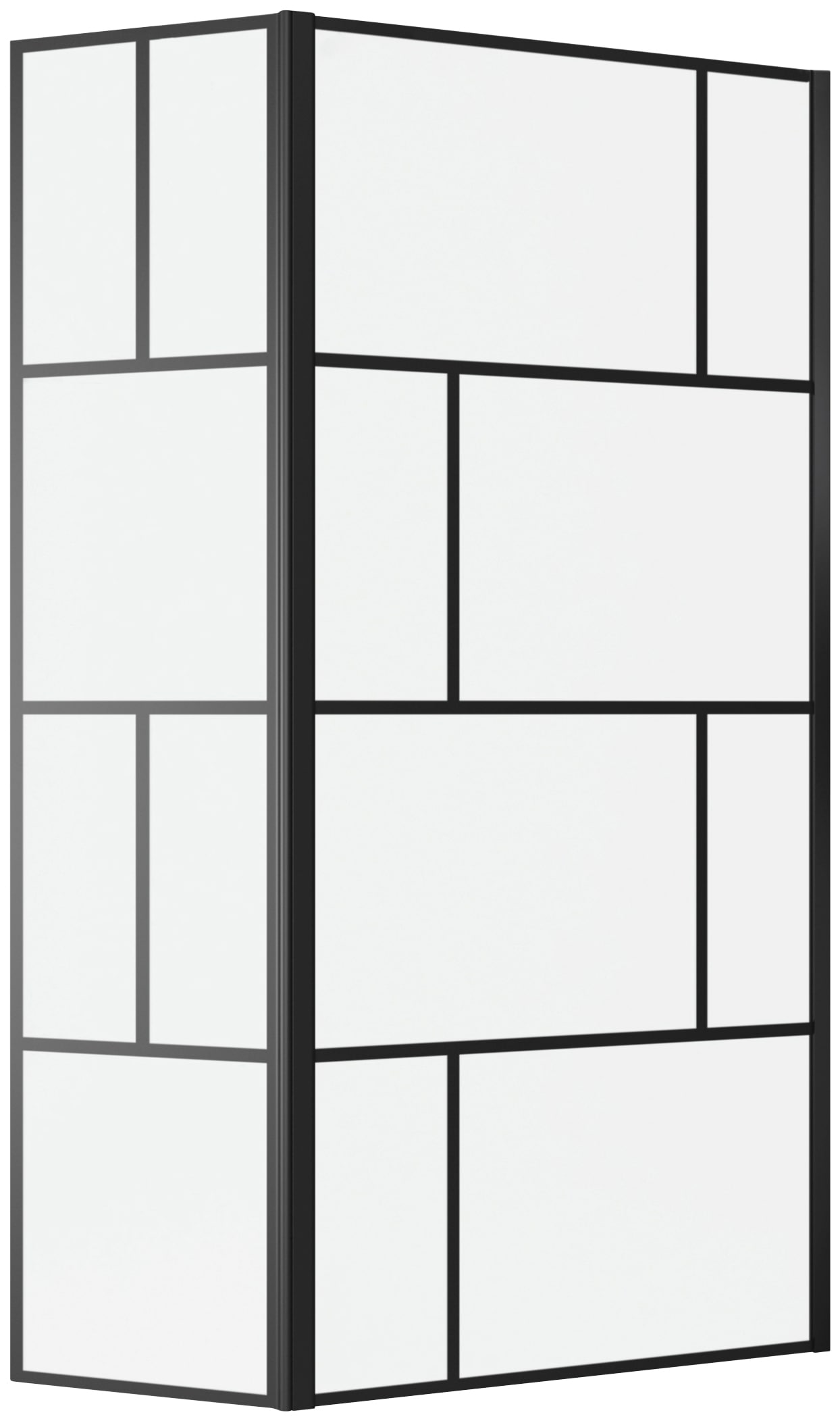 Marwell Walk-in-Dusche »Bricks«, mit schwingbaren Flügel, ohne Haltestange, 90+40 x 195 cm