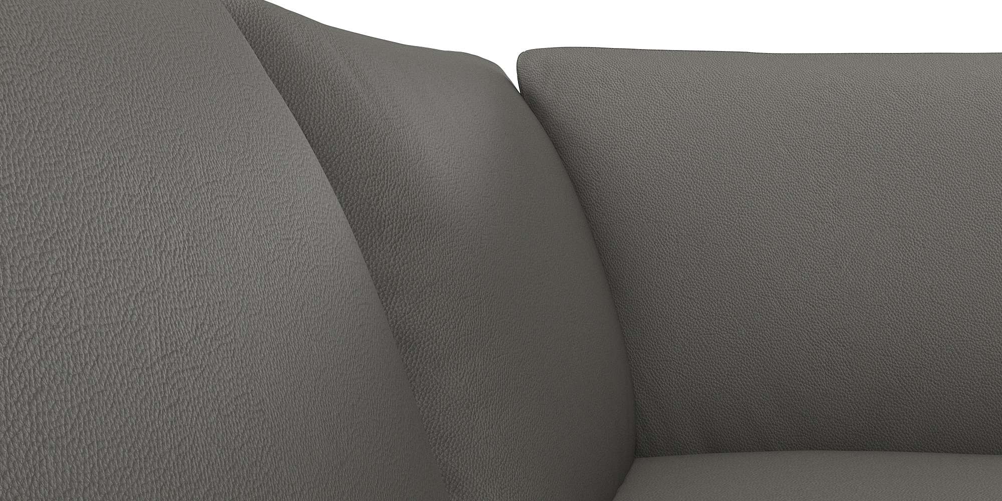 FLEXLUX Ecksofa »Fiore, super Sitzkomfort durch Kaltschaum im Sitz, L-Form«, schmale Armlehnen, Füße Alu+schwarz