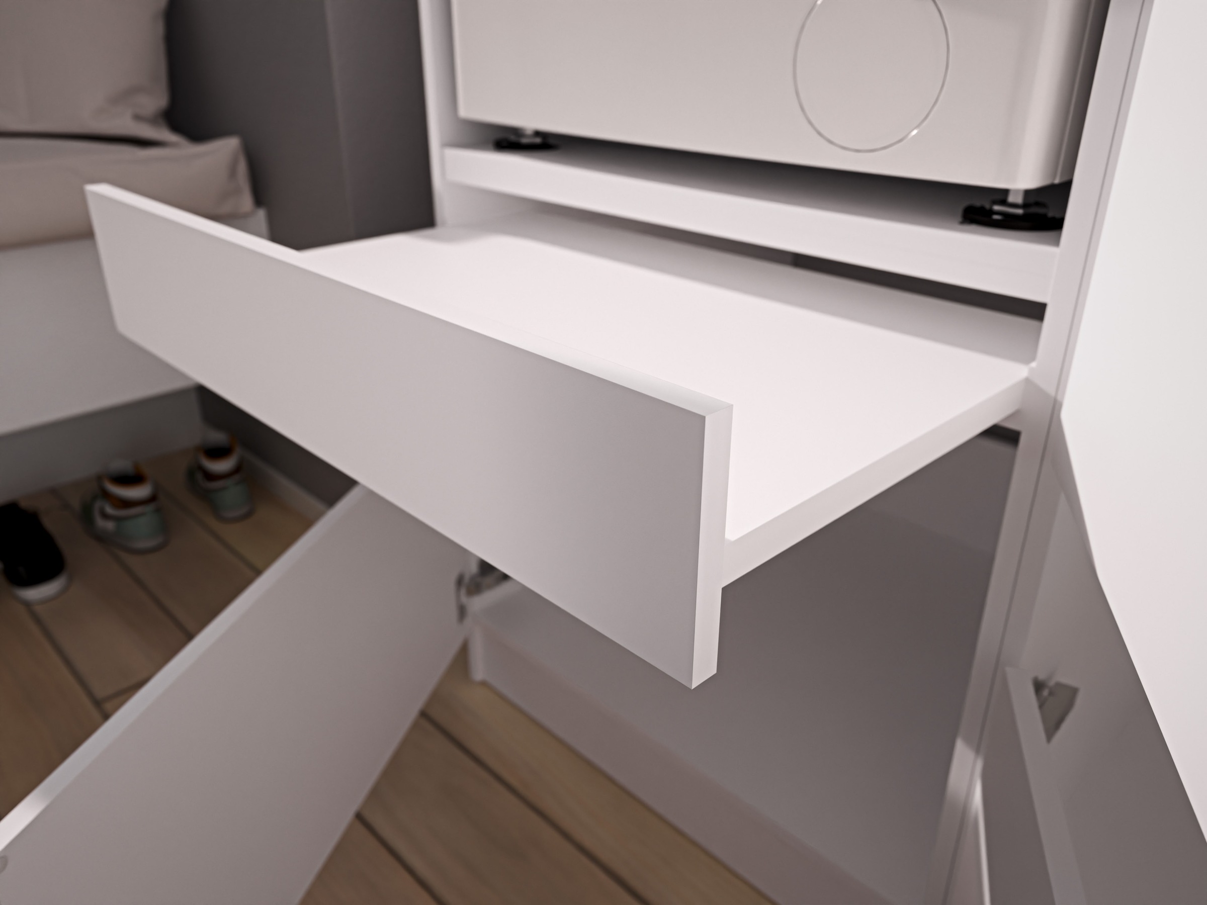 BASIC by Balculina Mehrzweckschrank-Set »Washhome B/T/H 168x68x200 cm« 3 Stk. tlg.