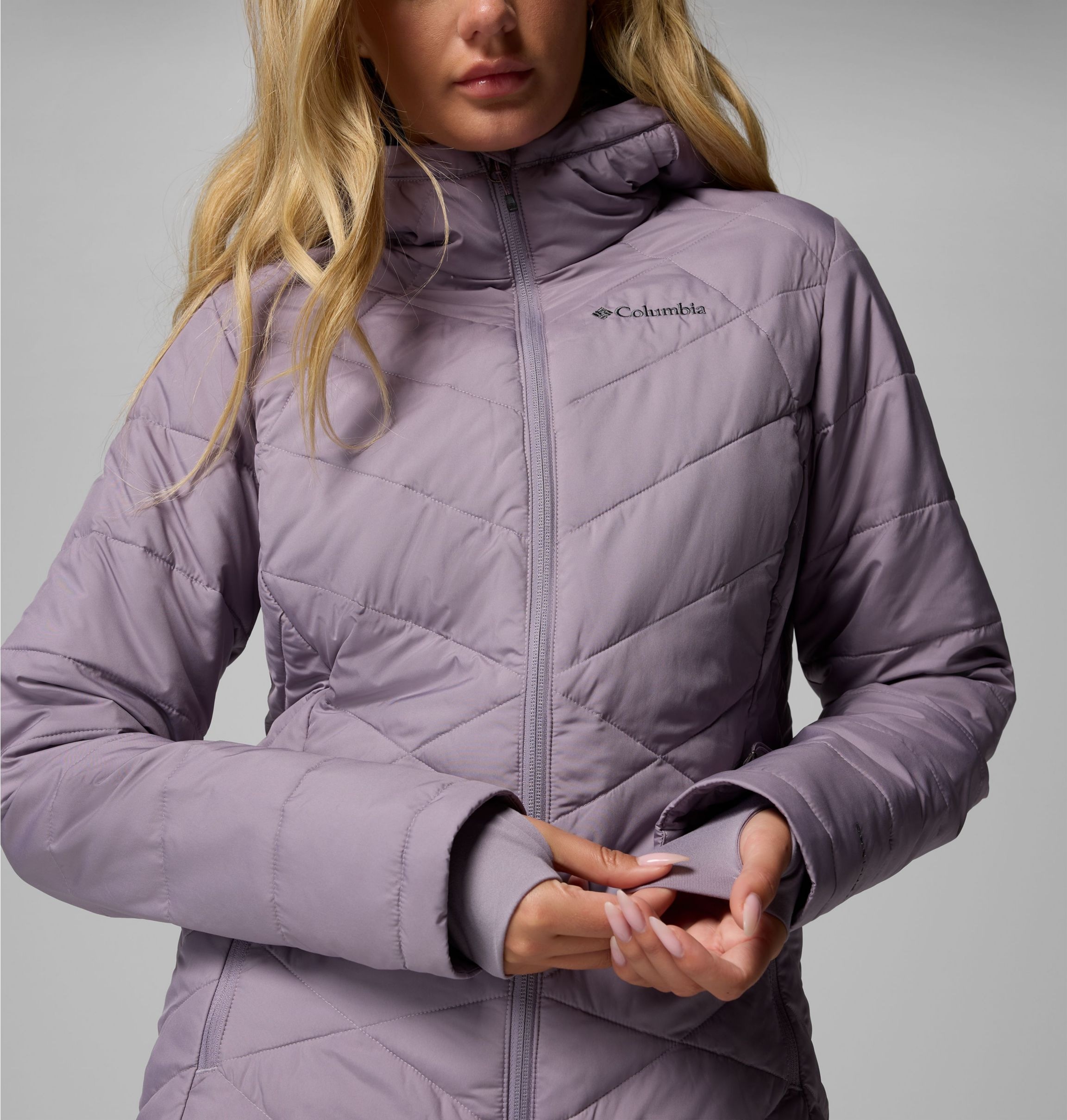 Columbia Steppjacke »HEAVENLY HOODED JACKET«, (1 St.), mit Kapuze