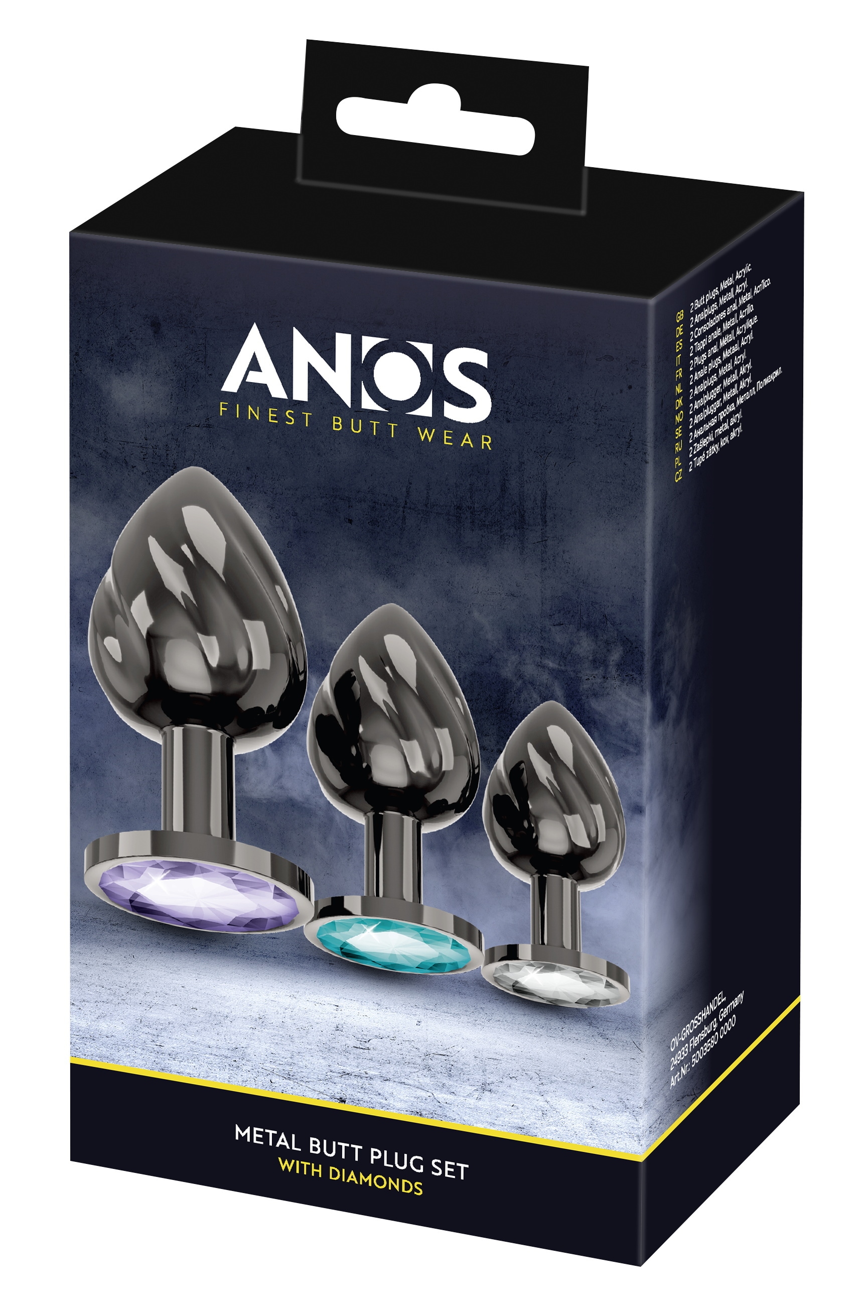 ANOS Anal-Stimulator »Analplug-Set Metal Butt Plug Set« ()