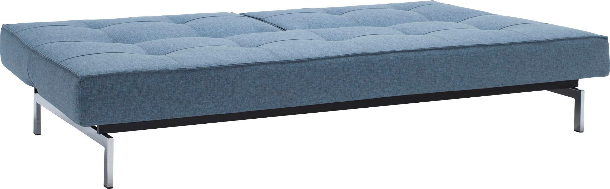 INNOVATION LIVING ™ Schlafsofa »Splitback, Rückenlehnen einzeln verstellbar, mit Federkern«, mit chromglänzenden Beinen, in skandinavischen Design