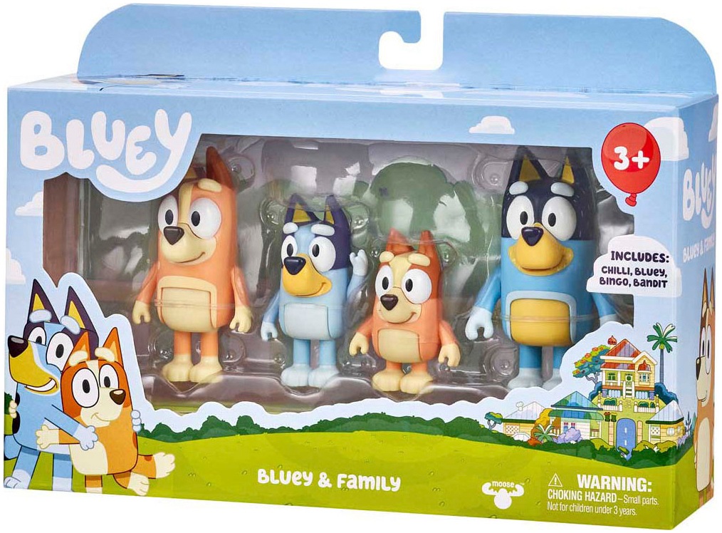 Moose Spielfigur »Bluey & Familie 4er Pack«