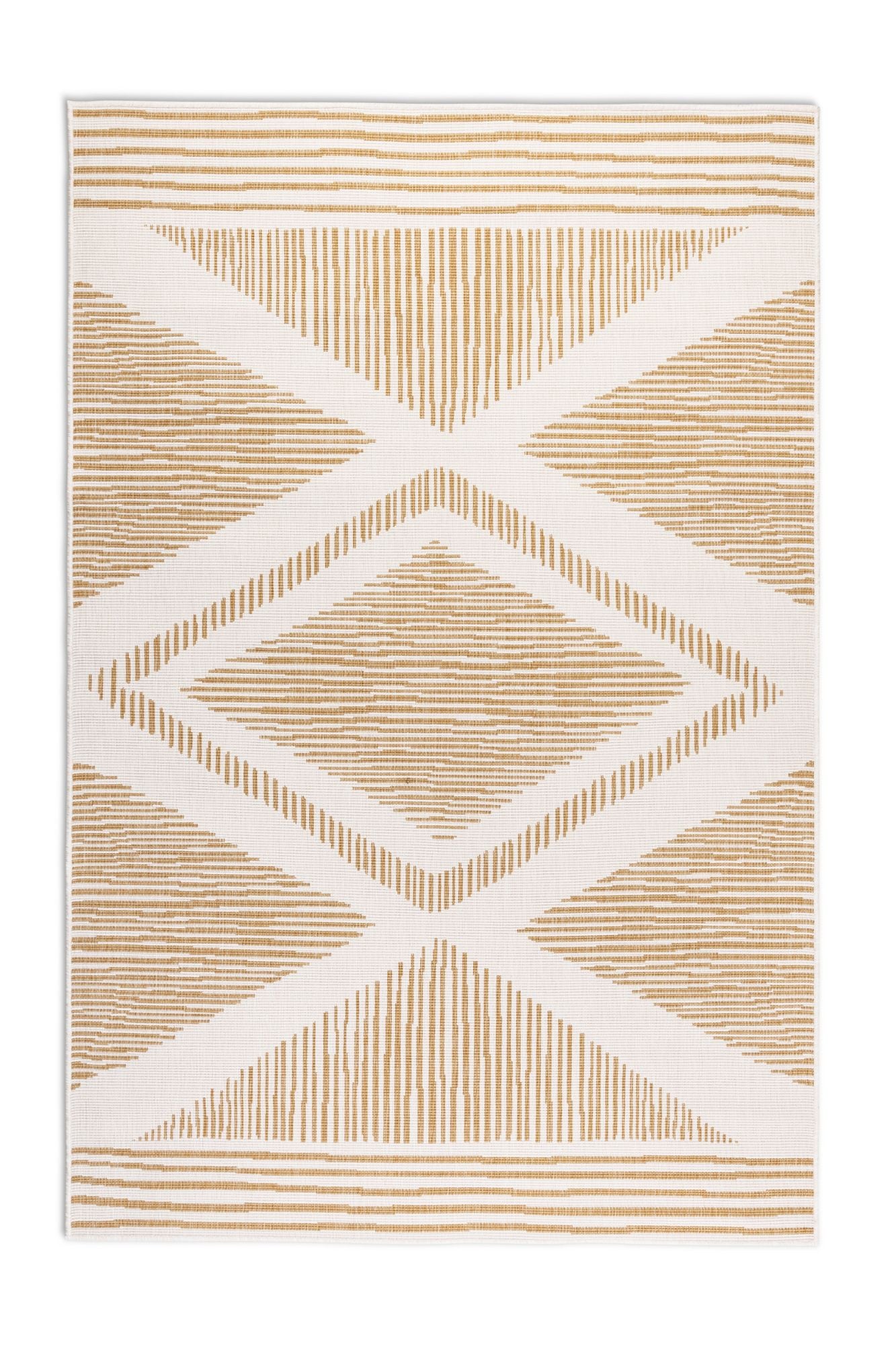 ELLE DECORATION Teppich »Rhombus, In- und Outdoor« rechteckig 5 mm Höhe Flachgewebe, In-& Outdoor, Modern, Wendeteppich, Balkon, Wohnzimmer