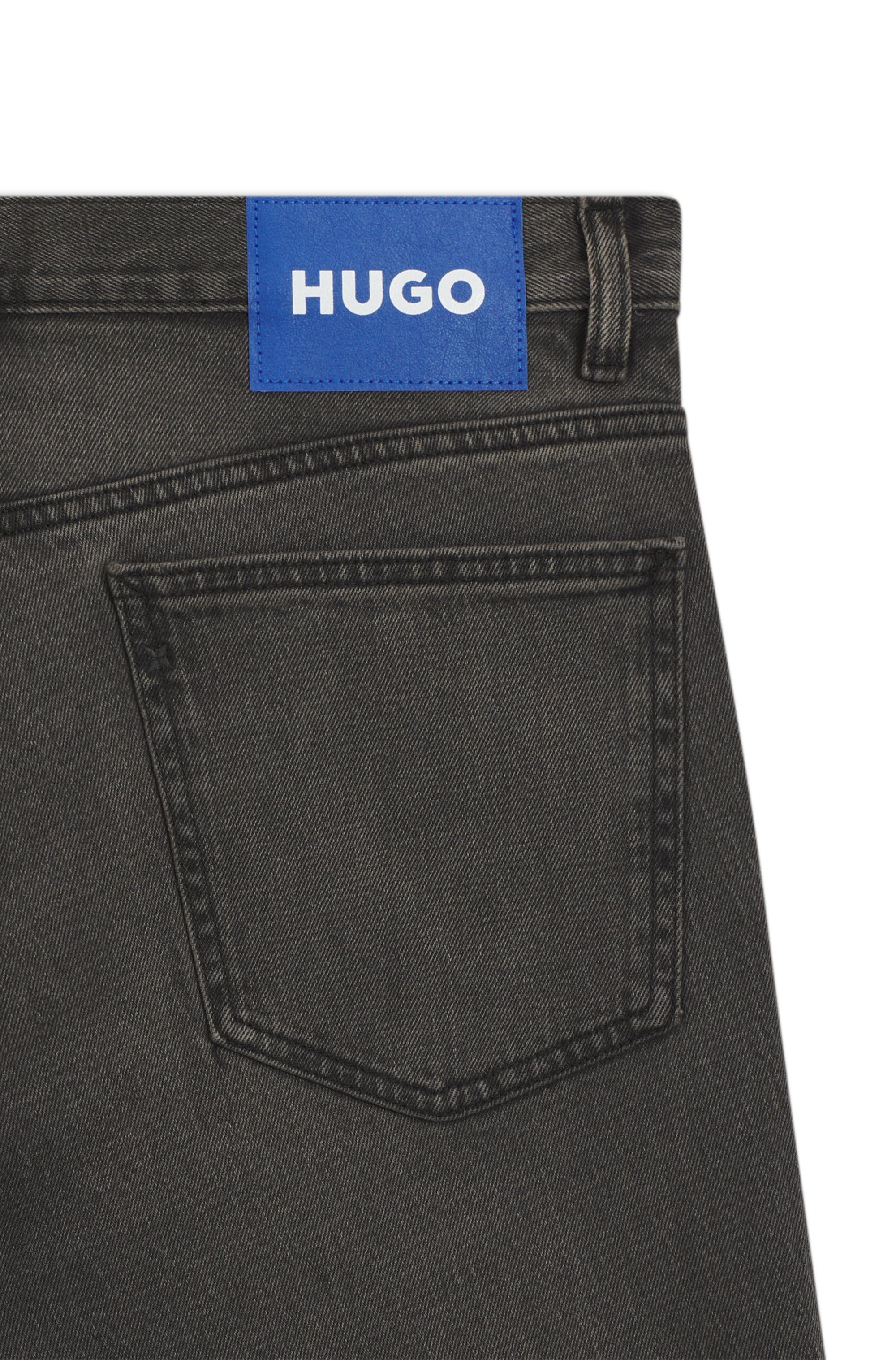 HUGO Blue Slim-fit-Jeans »Ash« mit Stone-washed-Finish