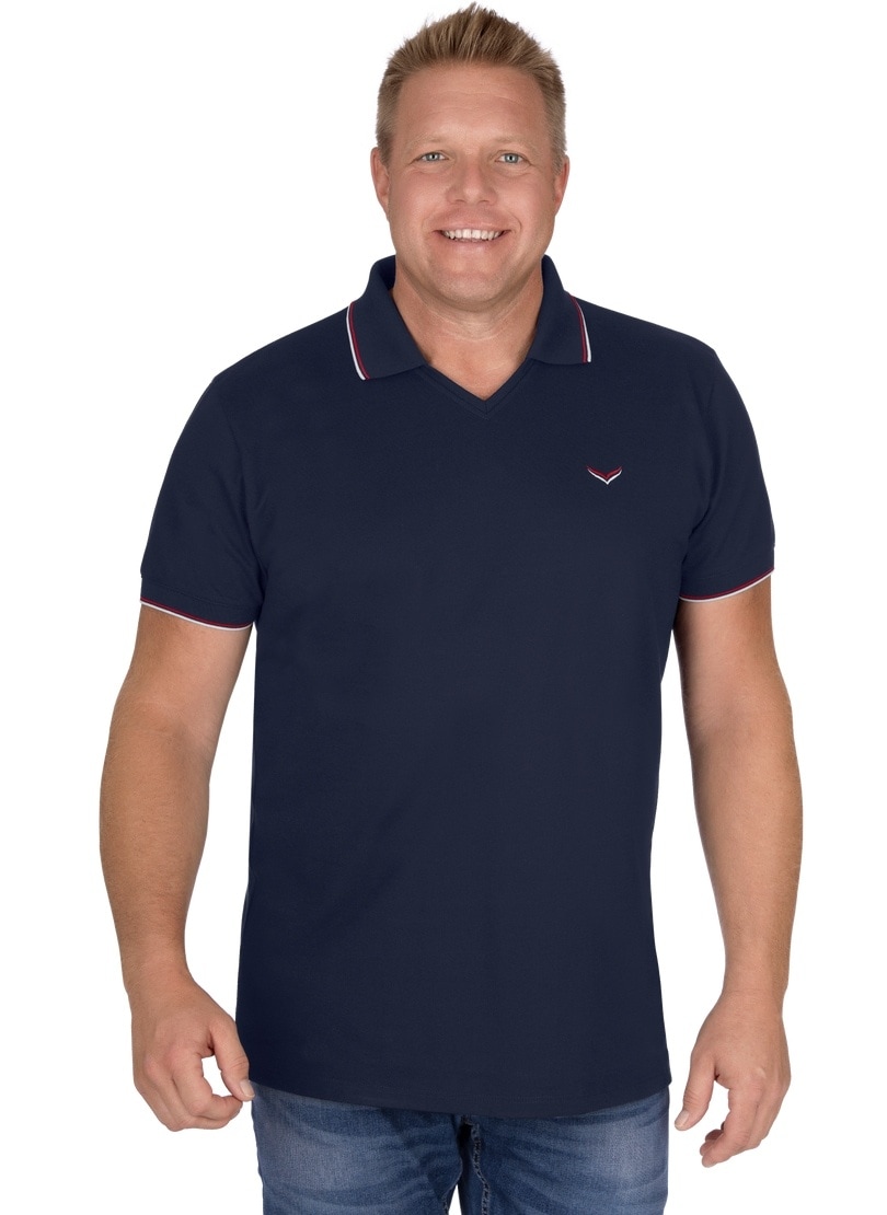 »TRIGEMA Poloshirt V-Ausschnitt« bei Polo-Shirt Trigema mit