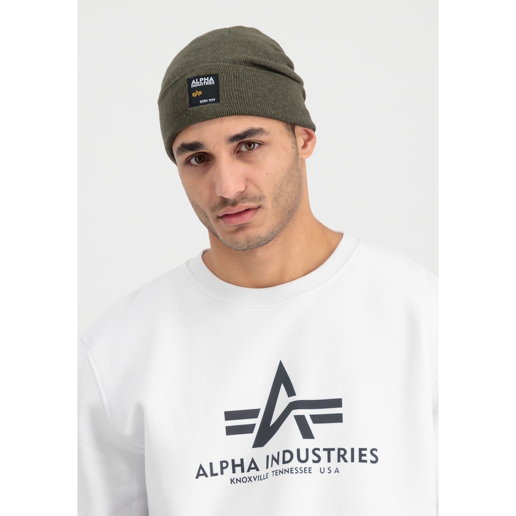 Alpha Industries Skimütze »ALPHA INDUSTRIES Accessoires - Headwear Label Beanie«